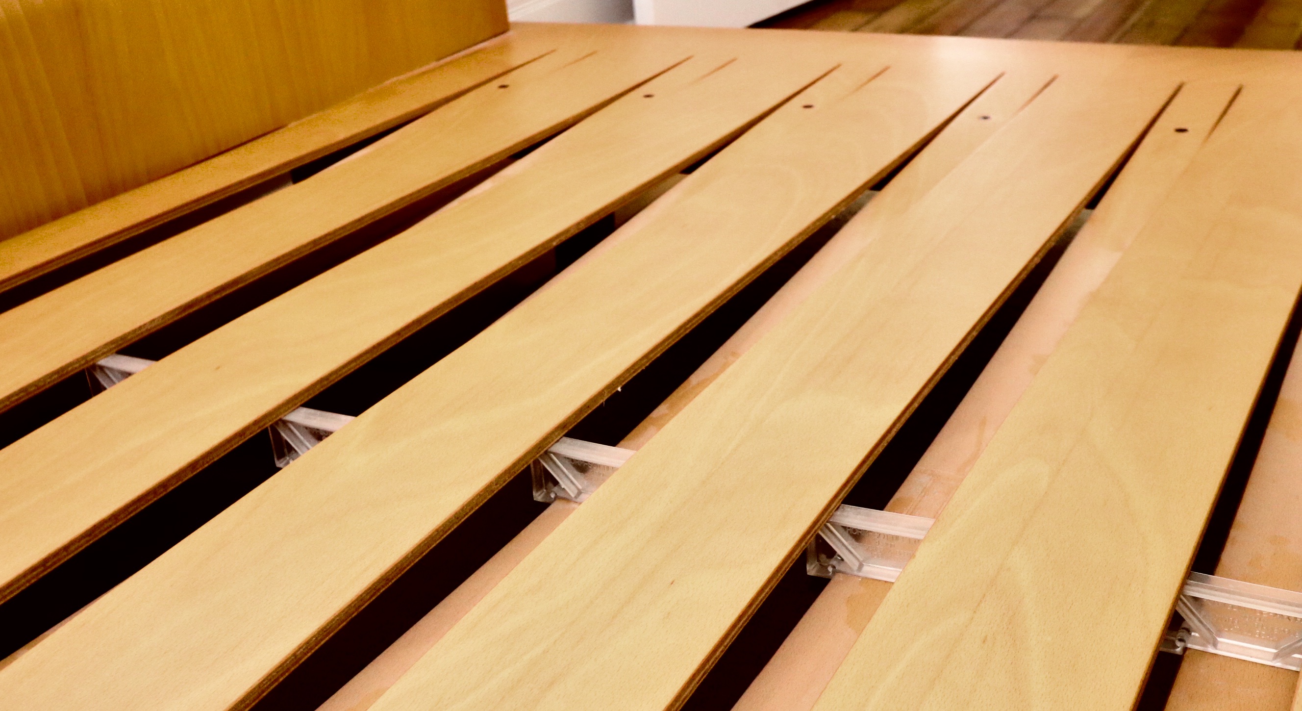 Design Within Reach Italian Made Beech Plywood Platform Bed