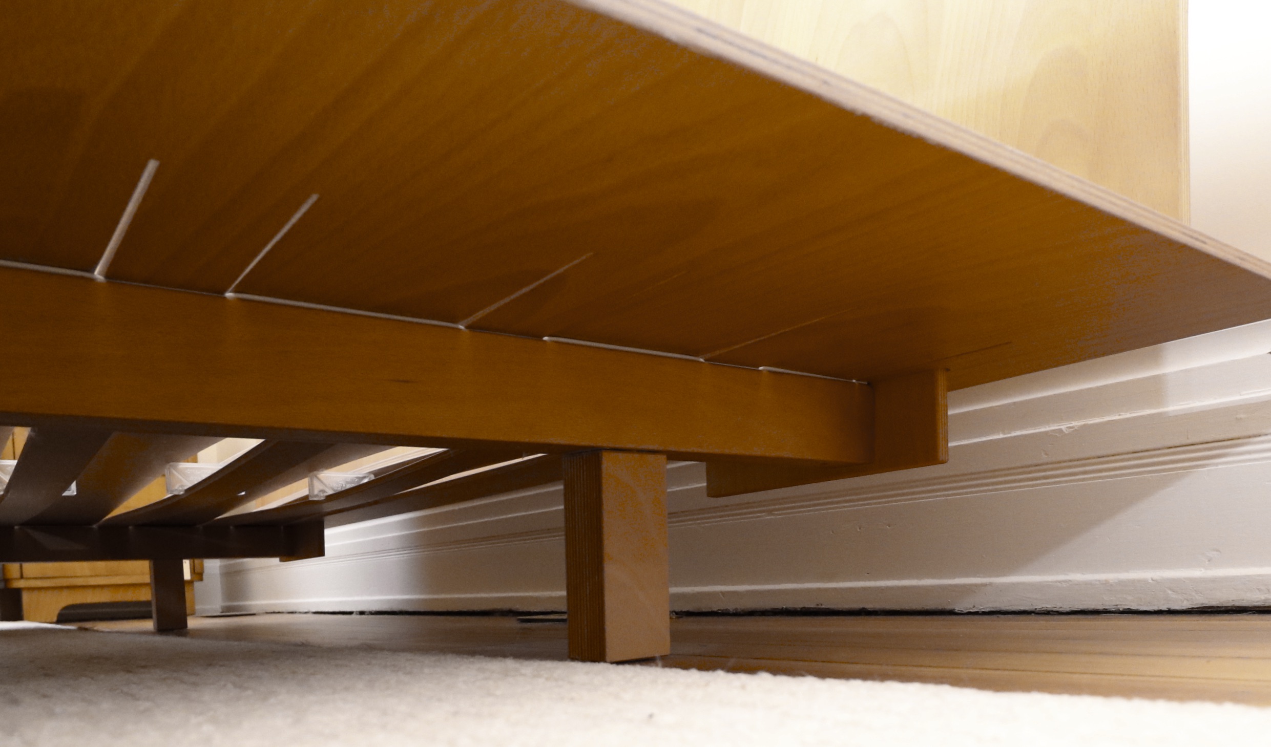 Design Within Reach Italian Made Beech Plywood Platform Bed