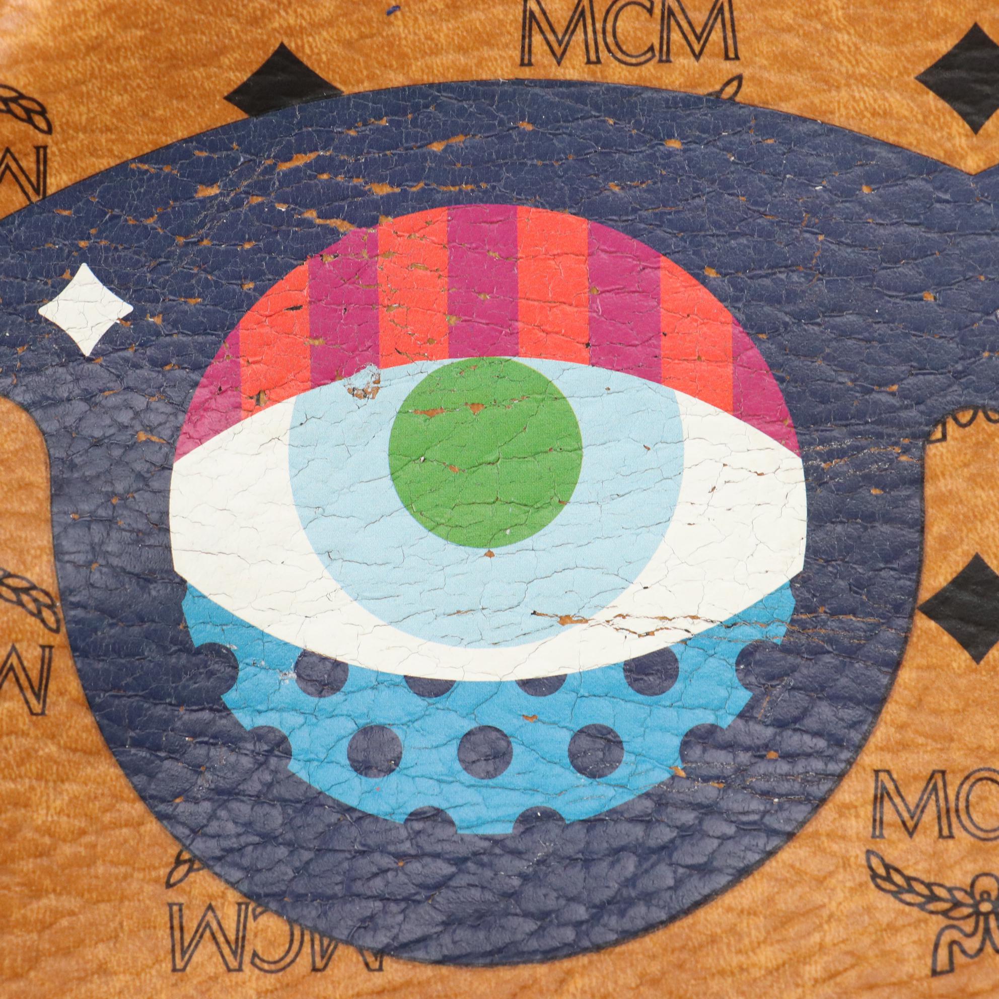 MCM Craig & Karl Limited Edition Stark Backpack in Cognac Visetos Canvas