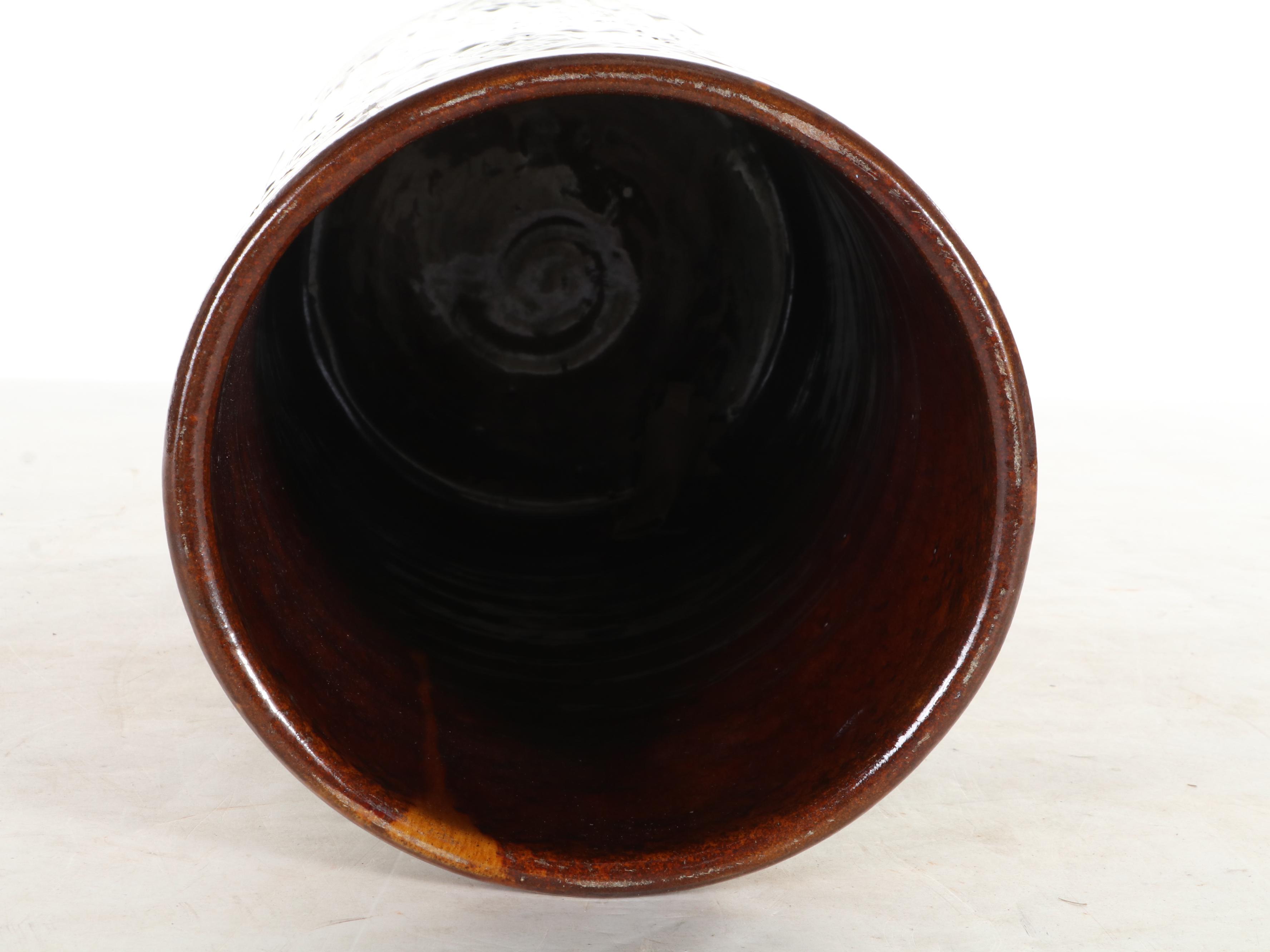 American Majolica Pottery Umbrella Stand