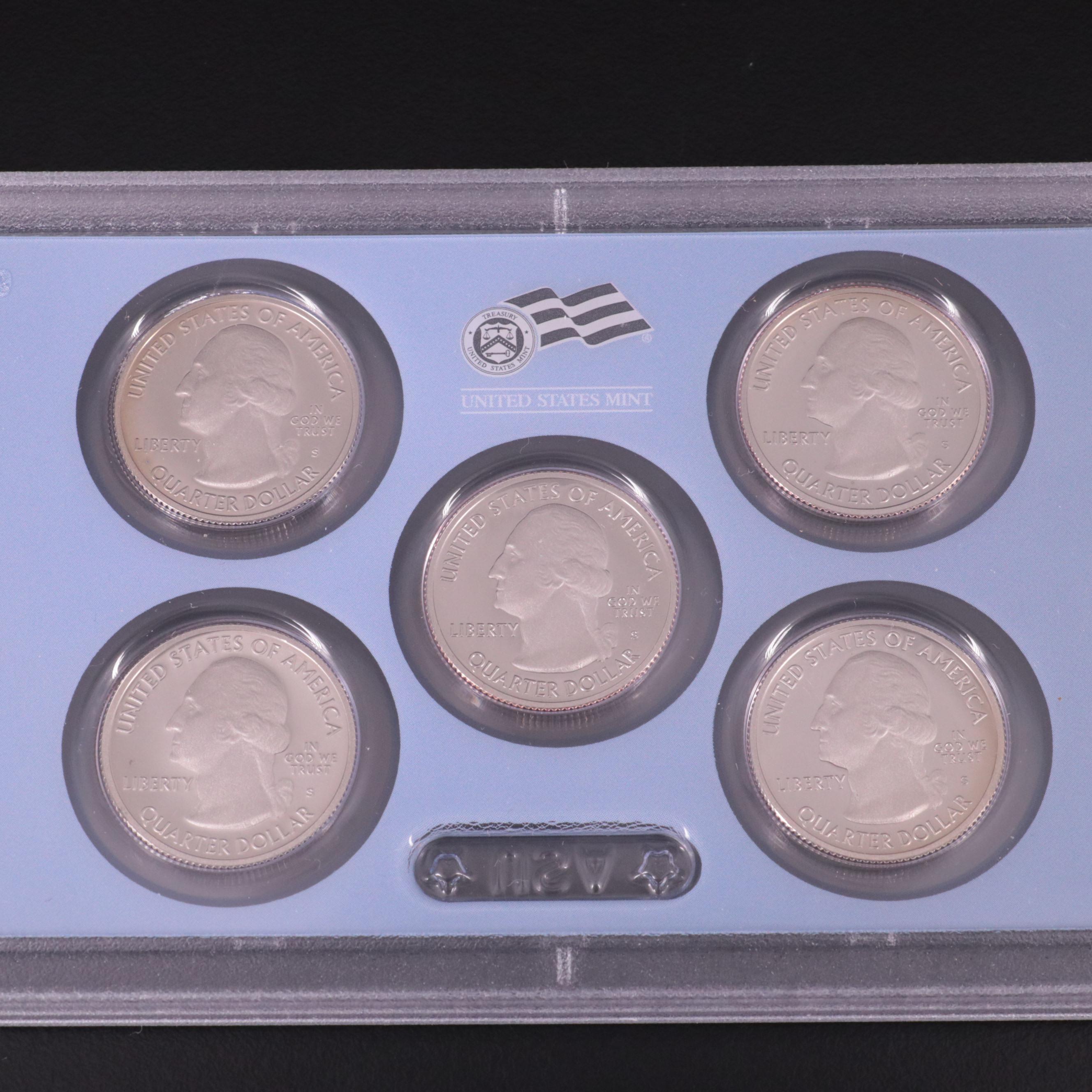 Four United States Mint Proof Sets 2010, 2012, 2013, and 2014