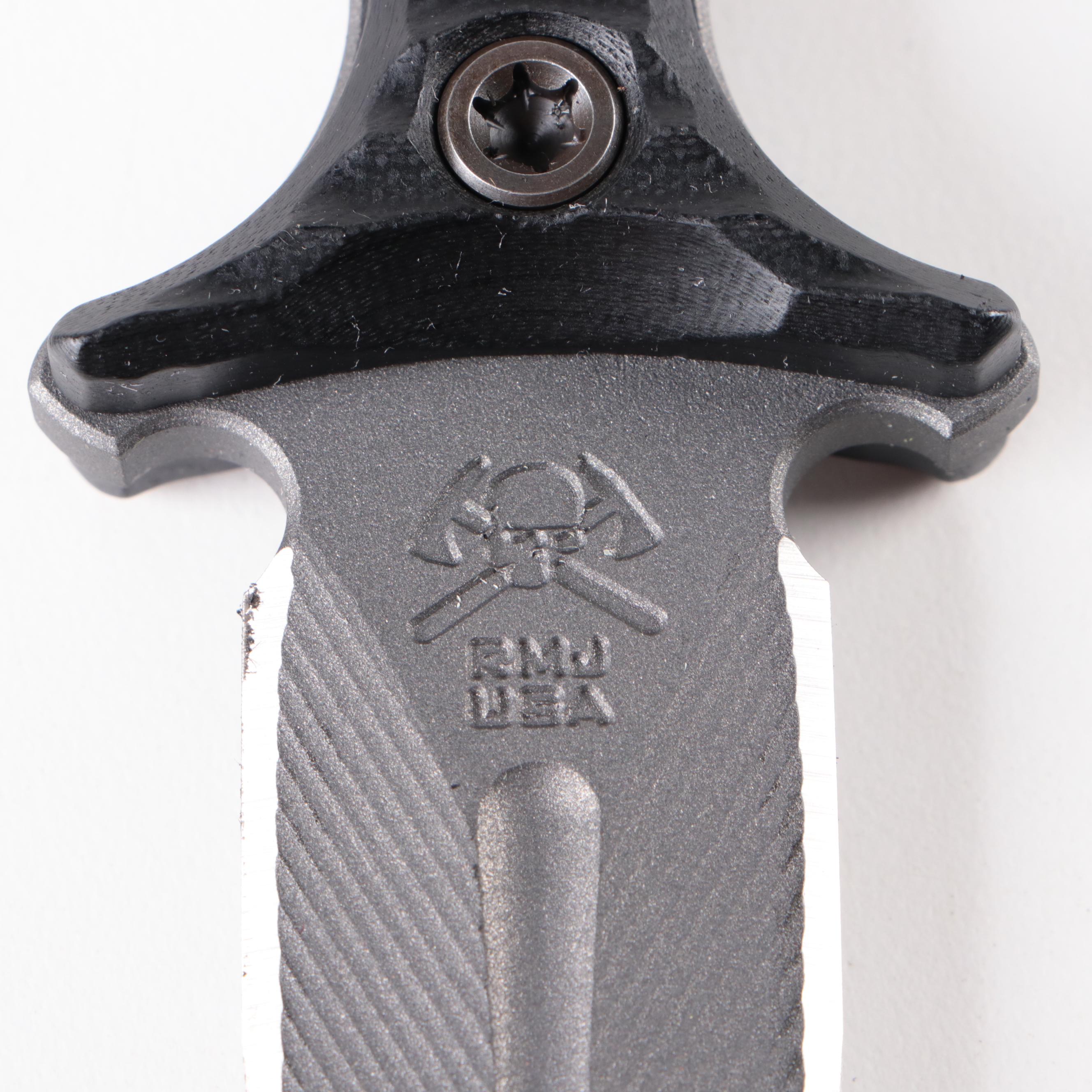 RMJ Raider Dagger with Winkler Push Daggers and Shun Knife Cases