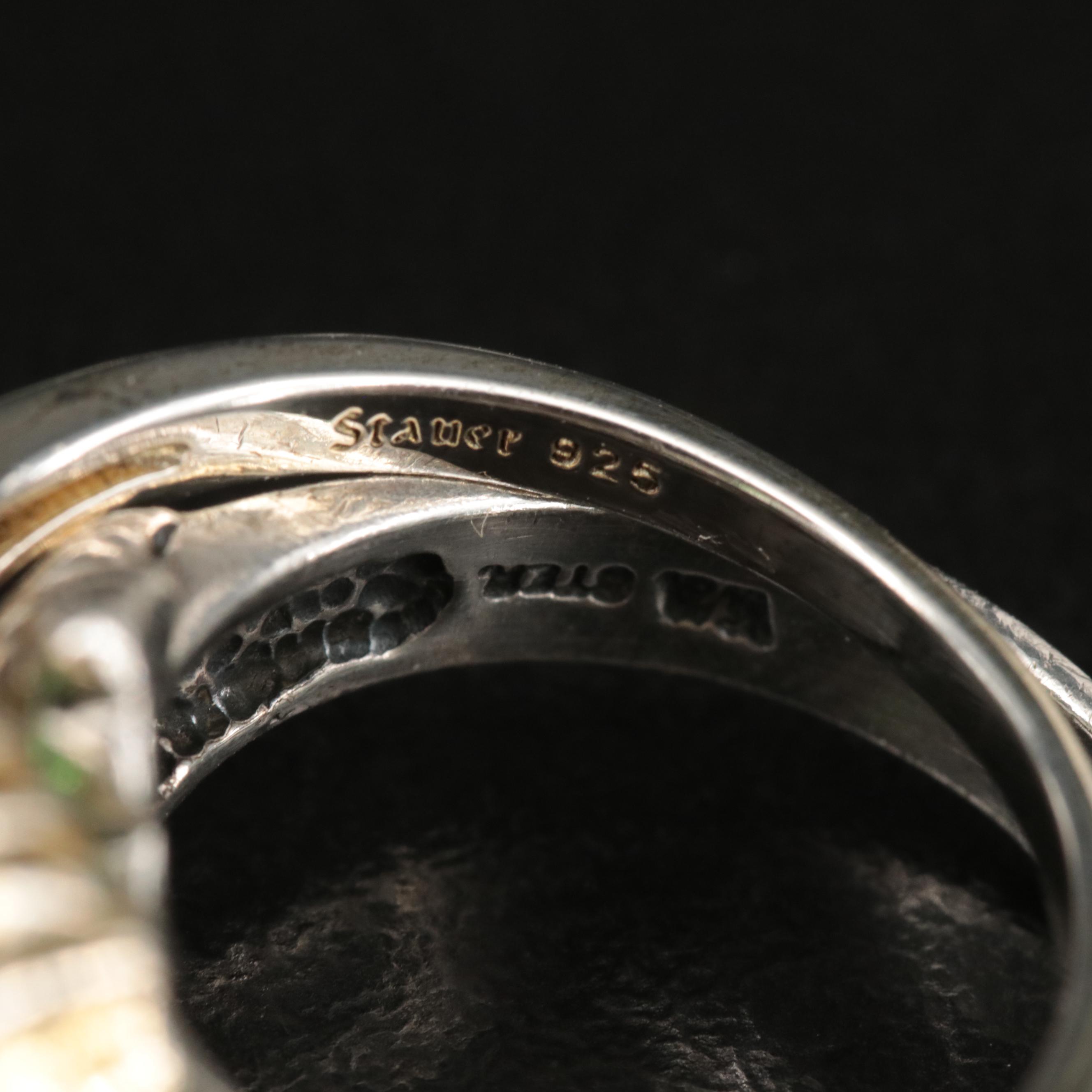 Sterling Rings Including Stauer, Amethysts, Peridot and Cubic Zirconia