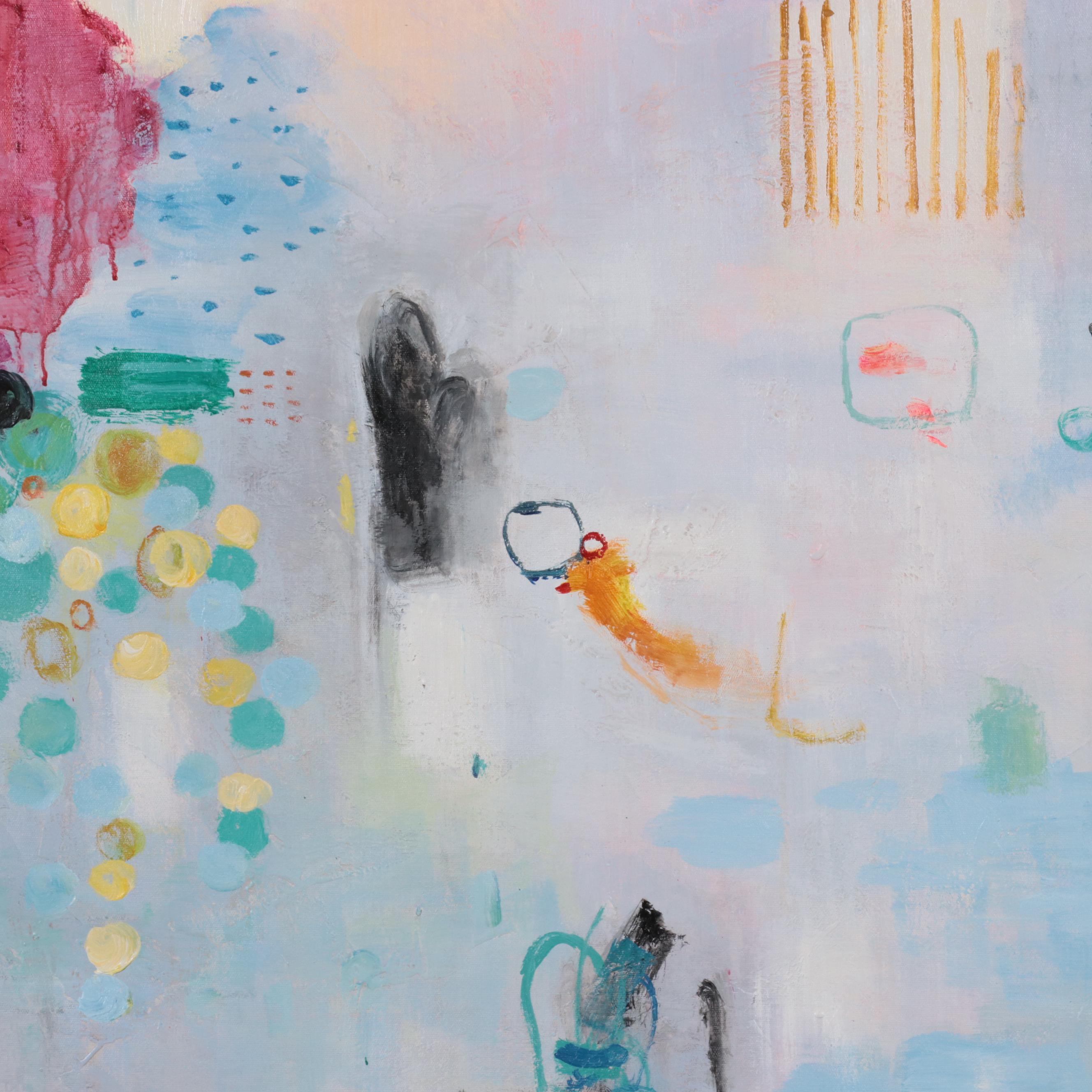 Non-Objective Abstract Oil Painting, 21st Century