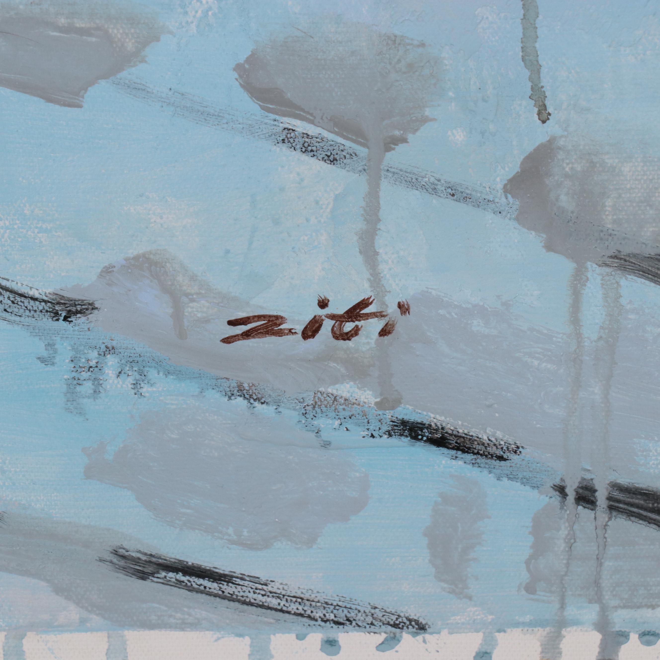 Non-Objective Abstract Oil Painting, 21st Century