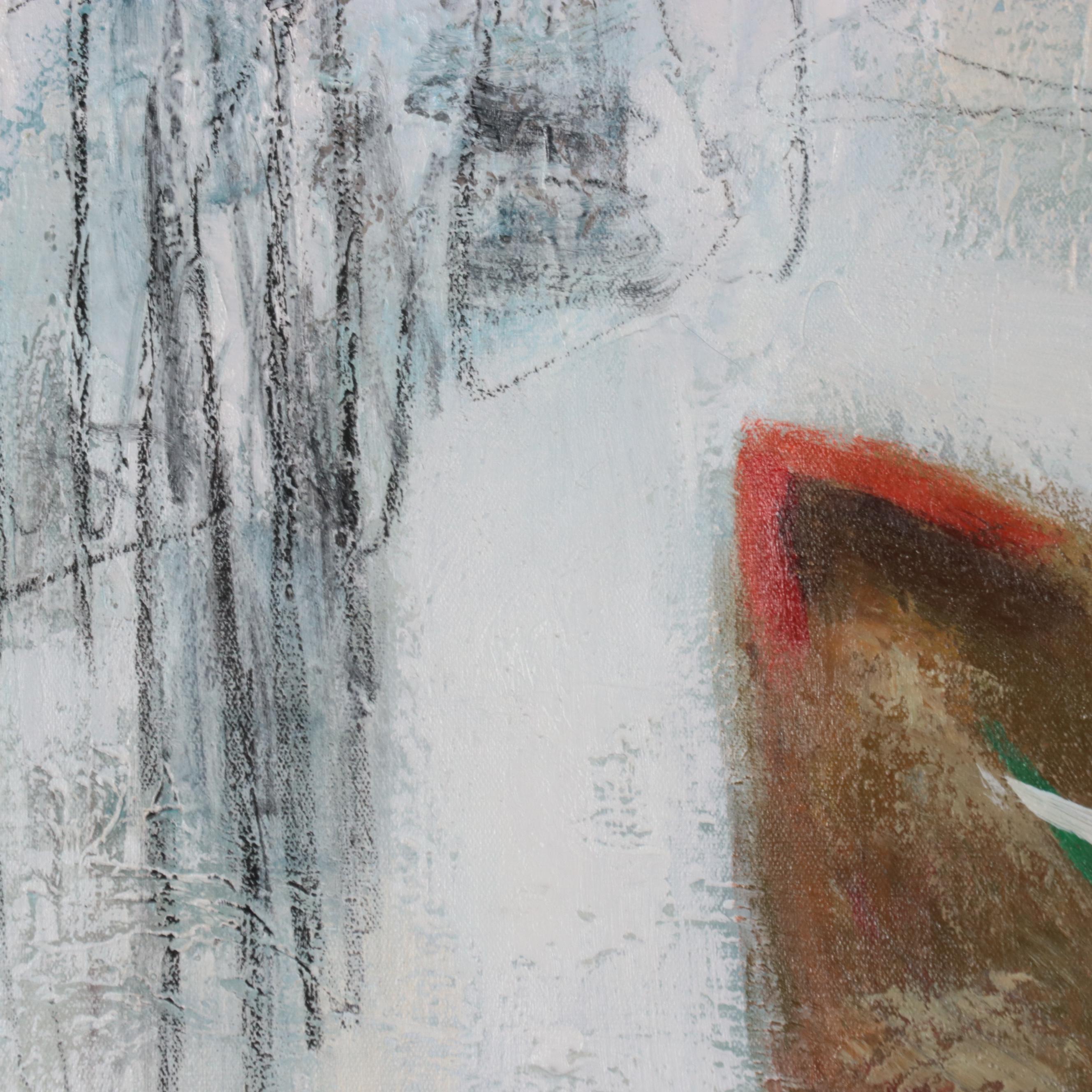 Non-Objective Abstract Oil Painting, 21st Century