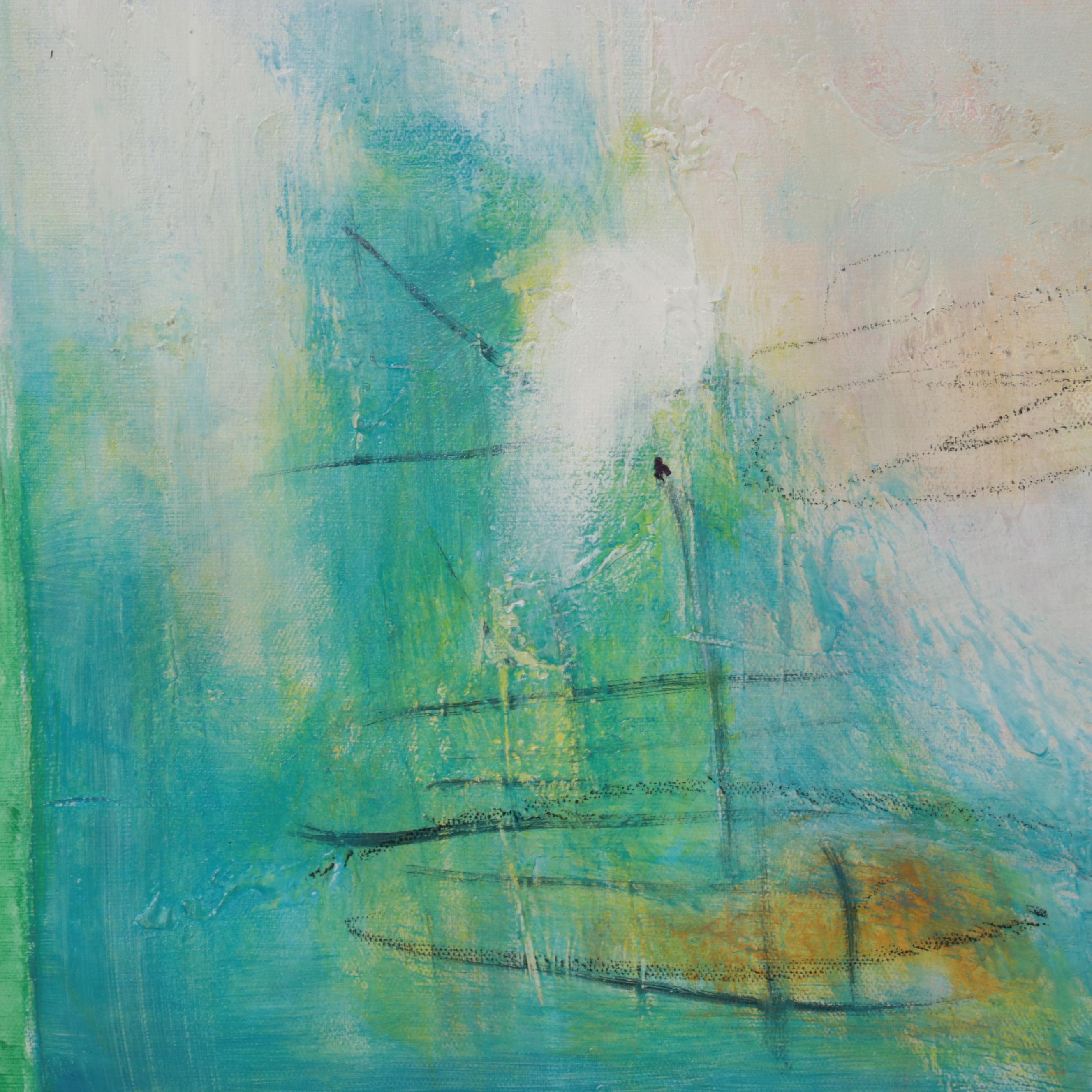 Non-Objective Abstract Oil Painting, 21st Century