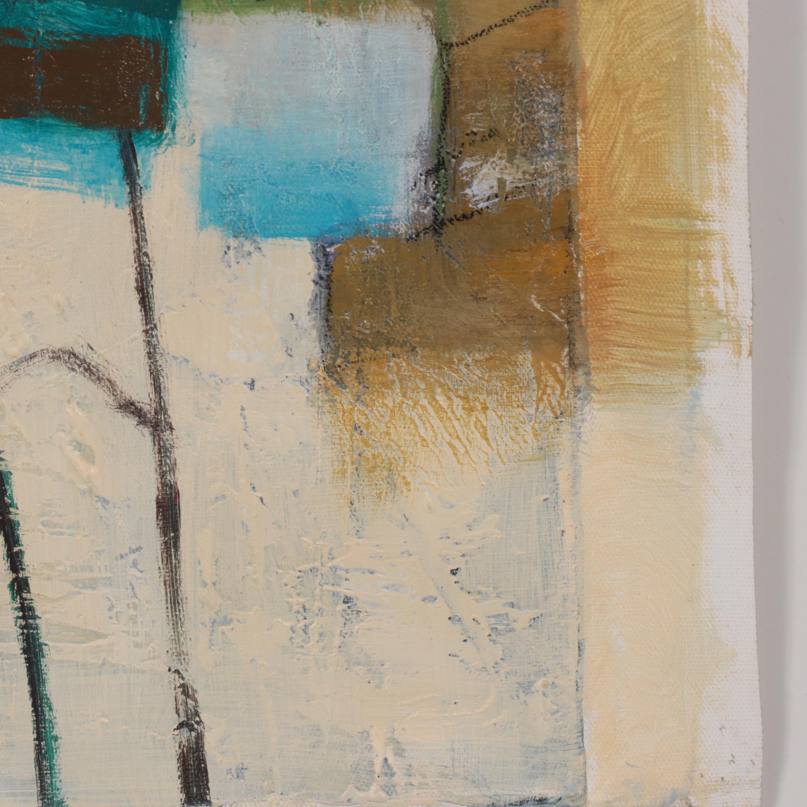 Non-Objective Abstract Oil Painting, 21st Century