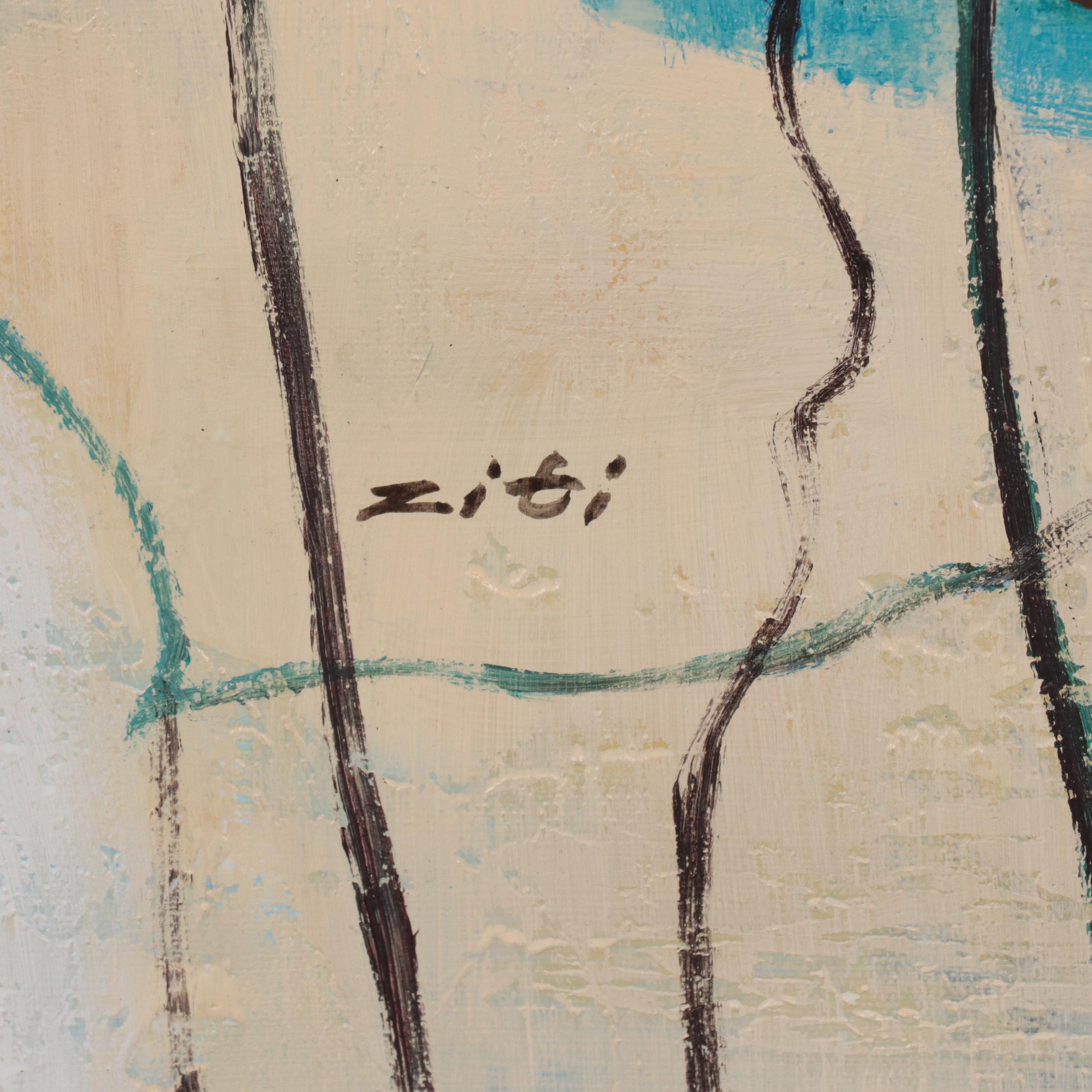 Non-Objective Abstract Oil Painting, 21st Century