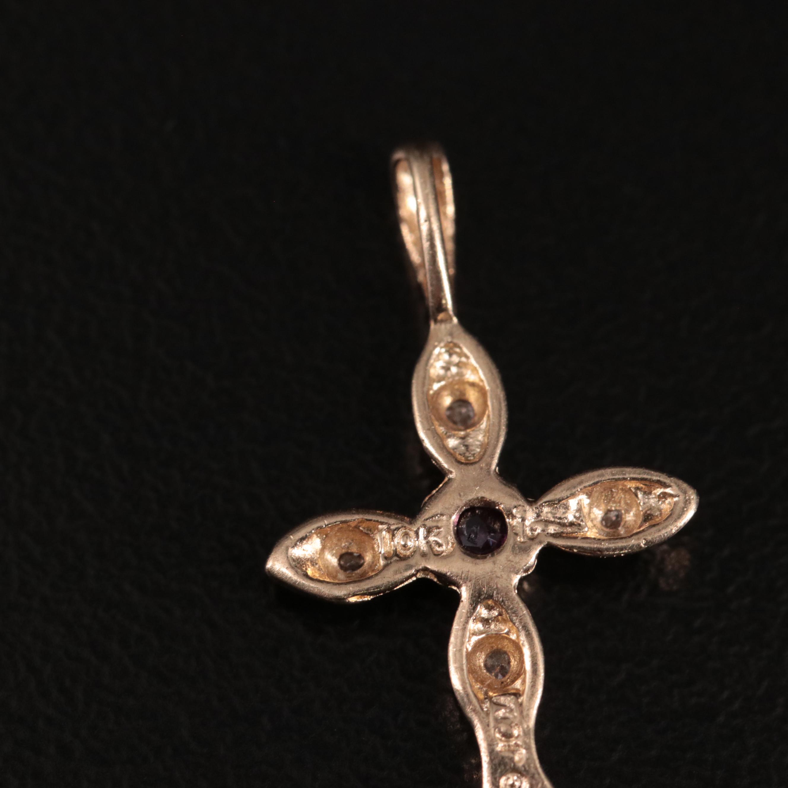 14K Cross Pendant