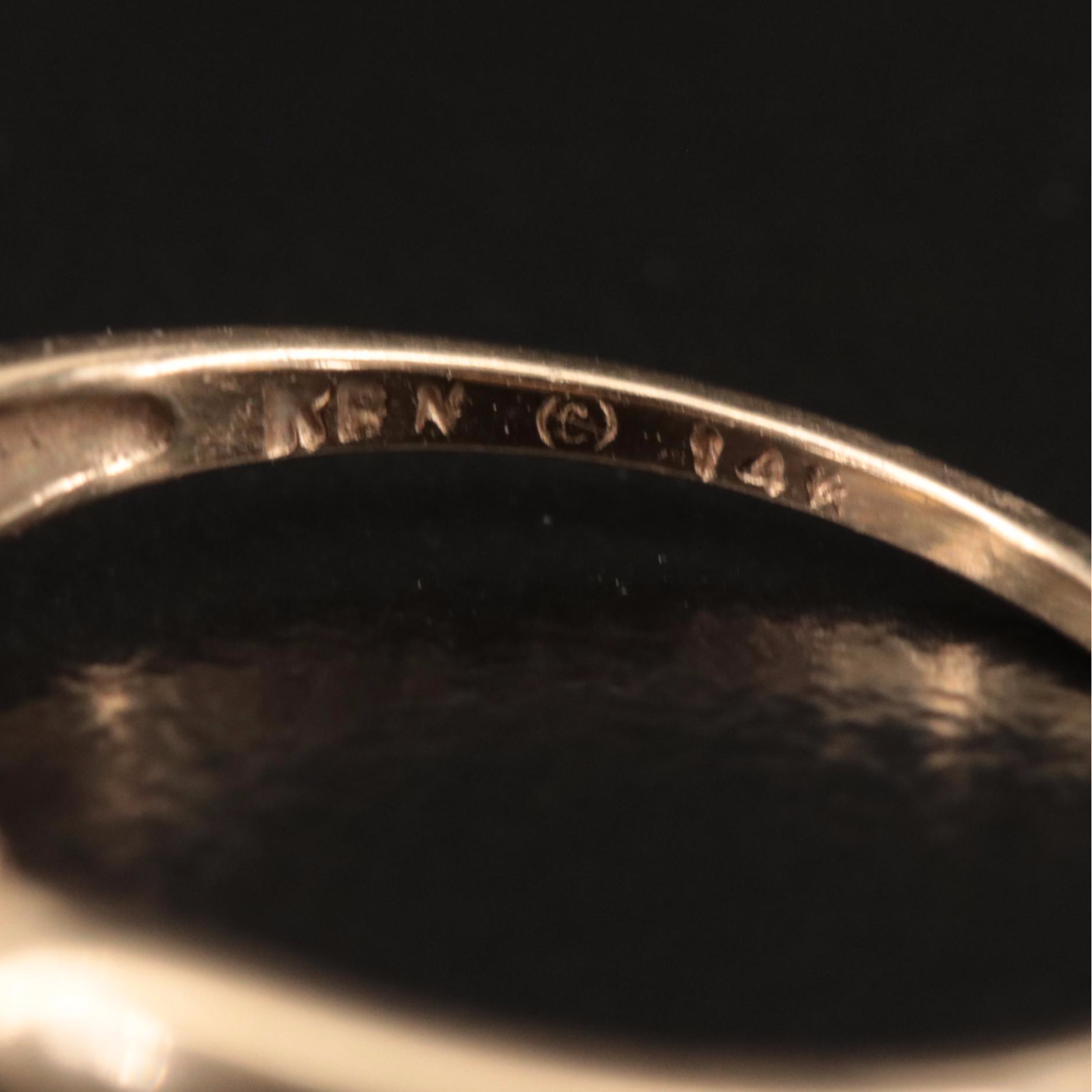 14K Pearl and Diamond Ring