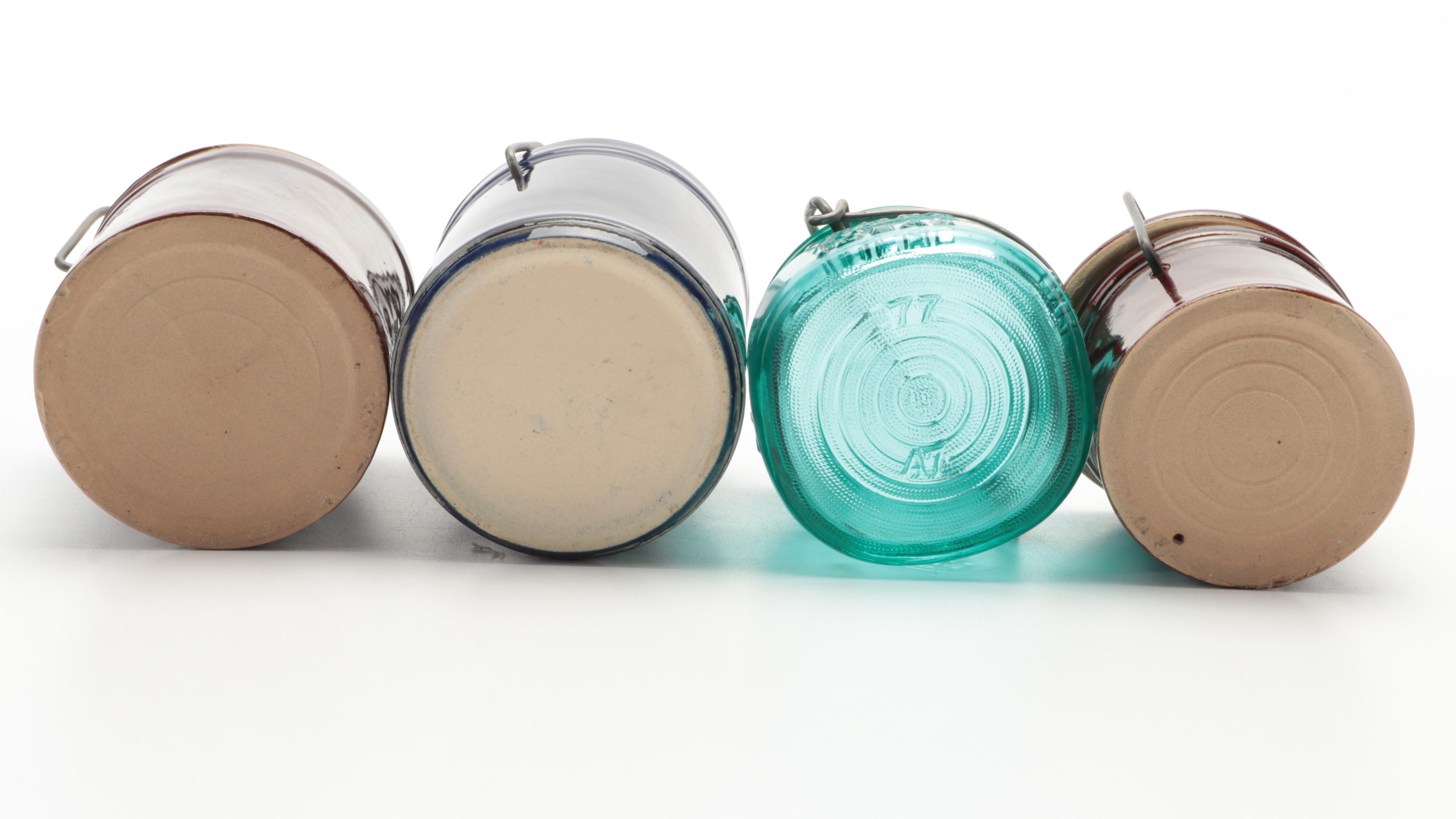 Ritz Cracker Tin with Hygeia Screw Top Bottles, Soup Mugs, and More