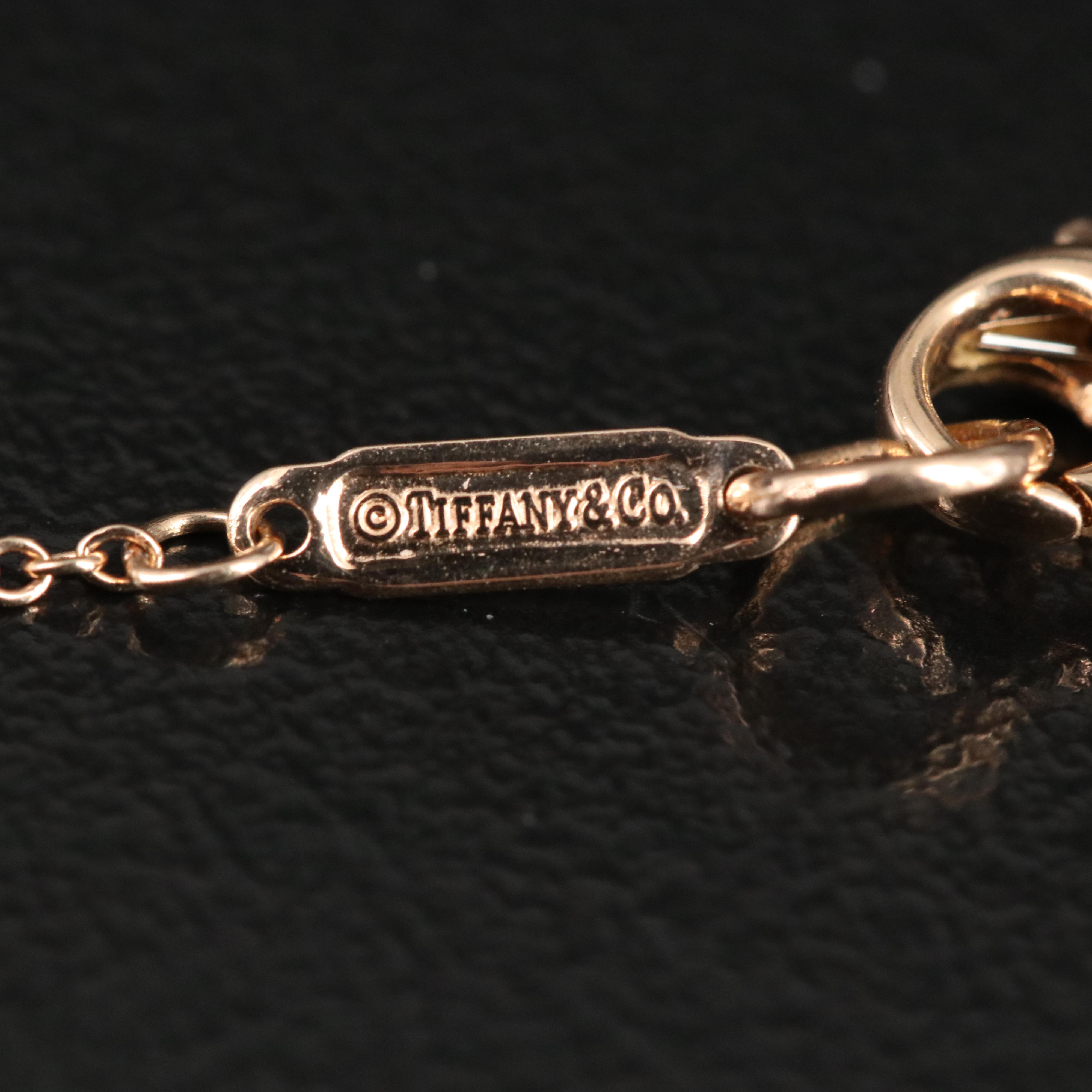 Tiffany & Co. "Soleste" 18K Kunzite and Diamond Pendant Necklace