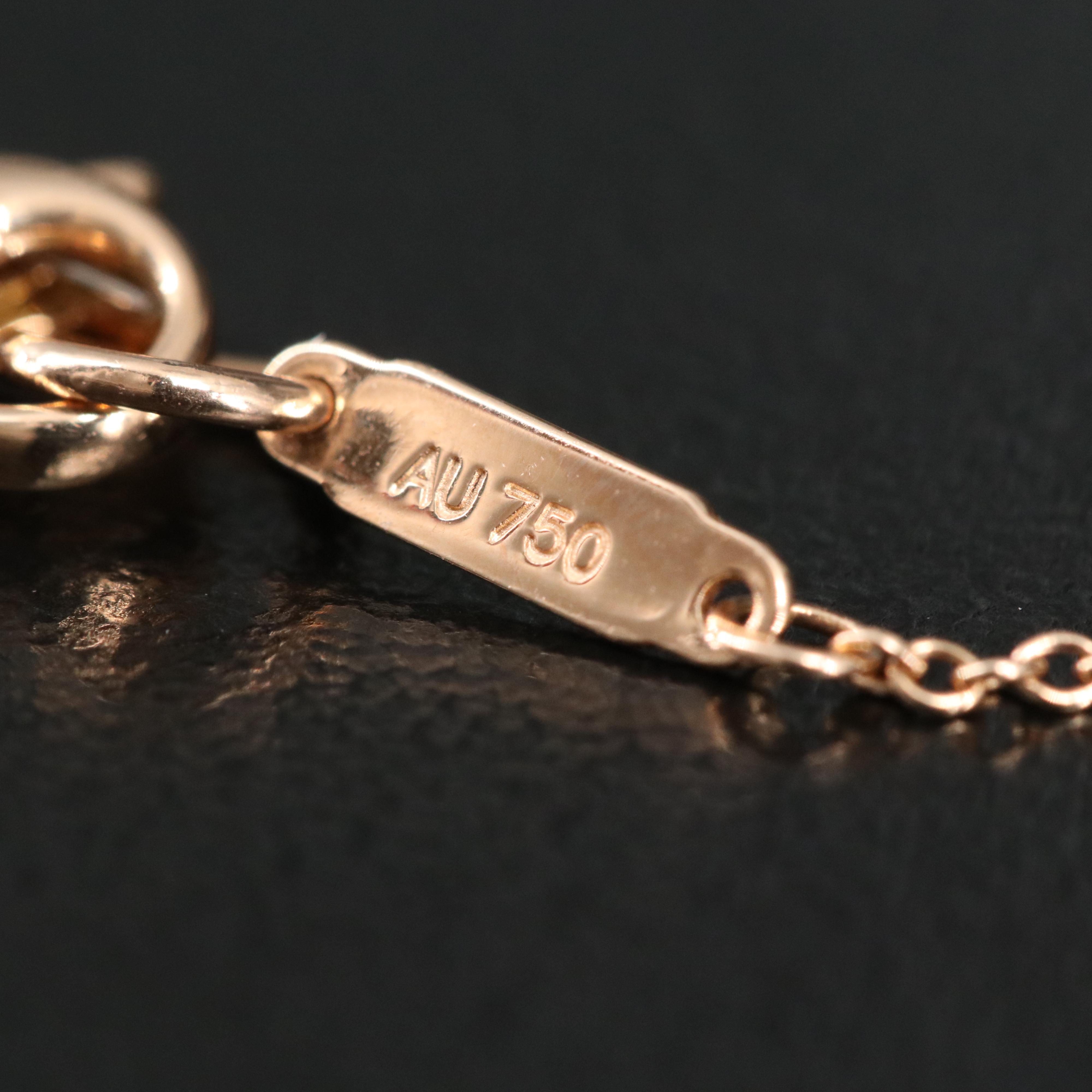 Tiffany & Co. "Soleste" 18K Kunzite and Diamond Pendant Necklace