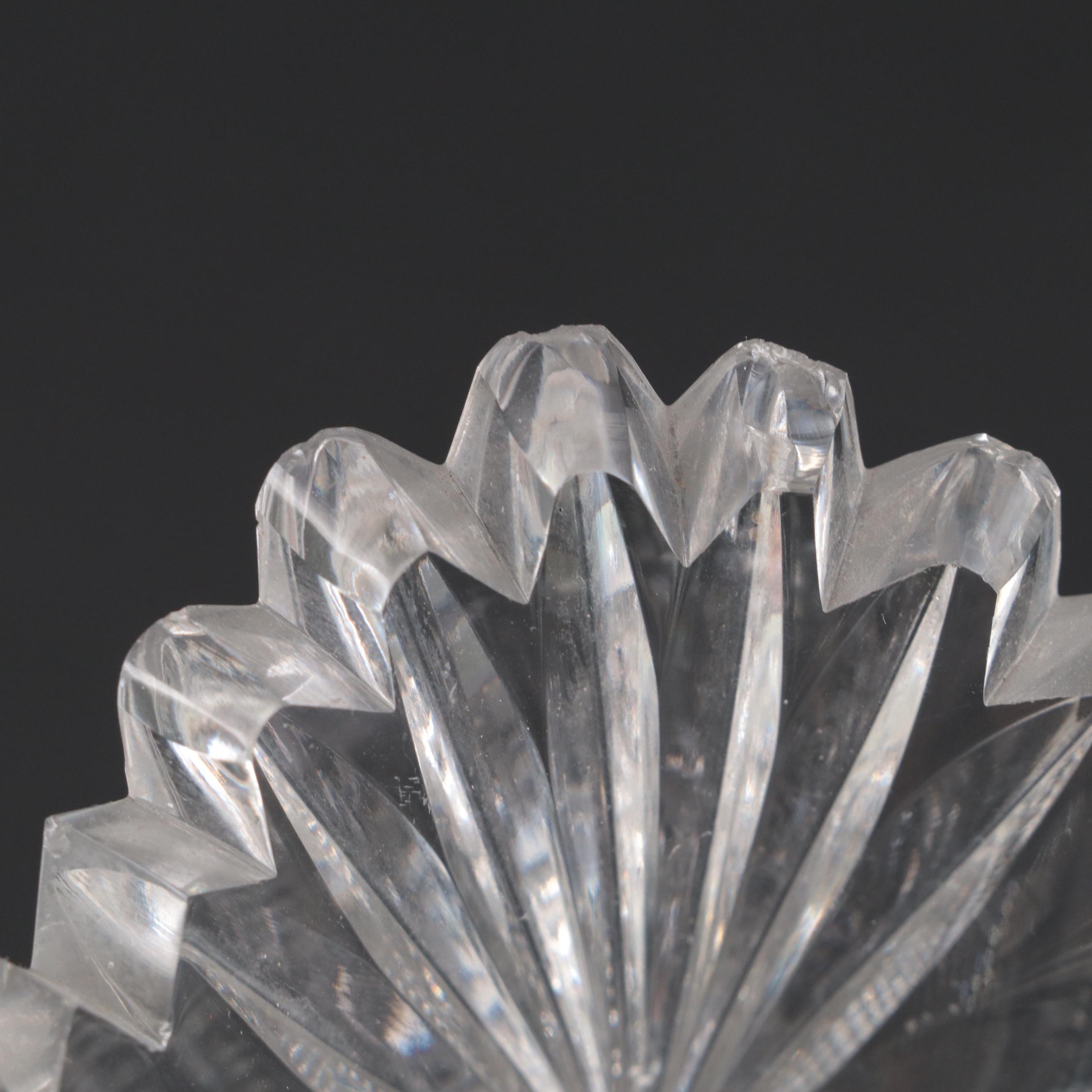 Libbey with Other Brilliant Cut Glass Tableware and Waterford Crystal Dish