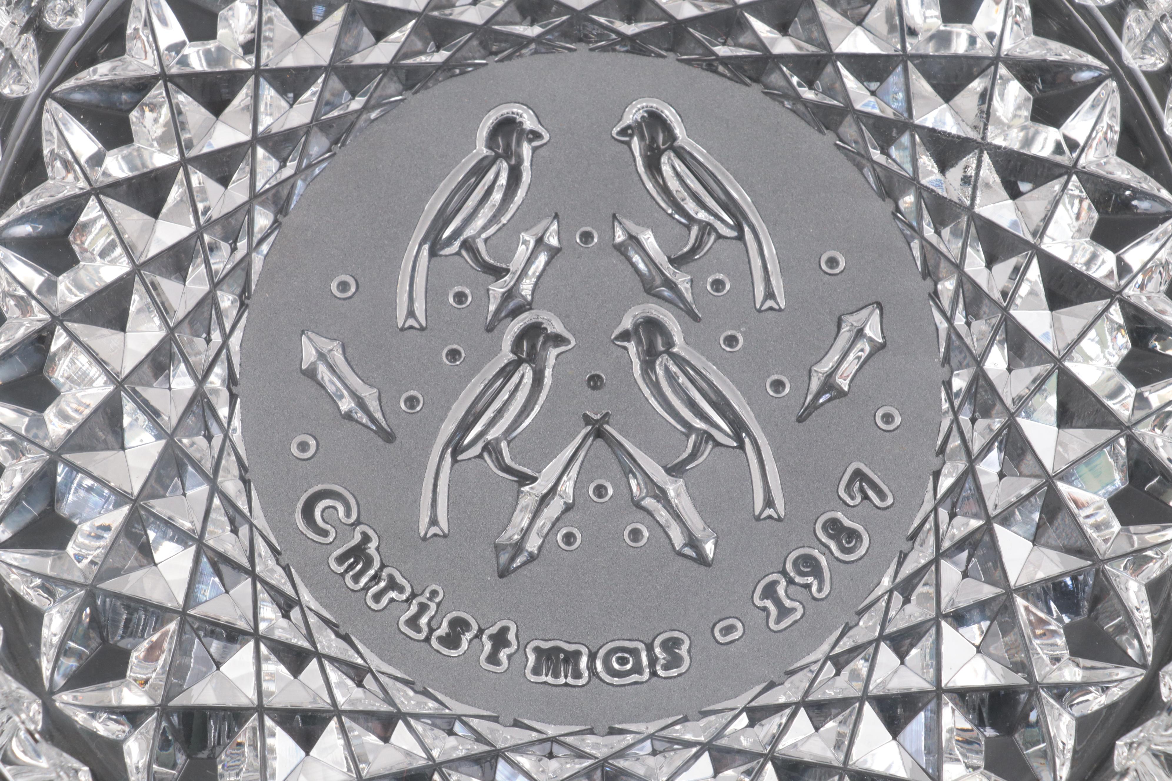 Libbey with Other Brilliant Cut Glass Tableware and Waterford Crystal Dish