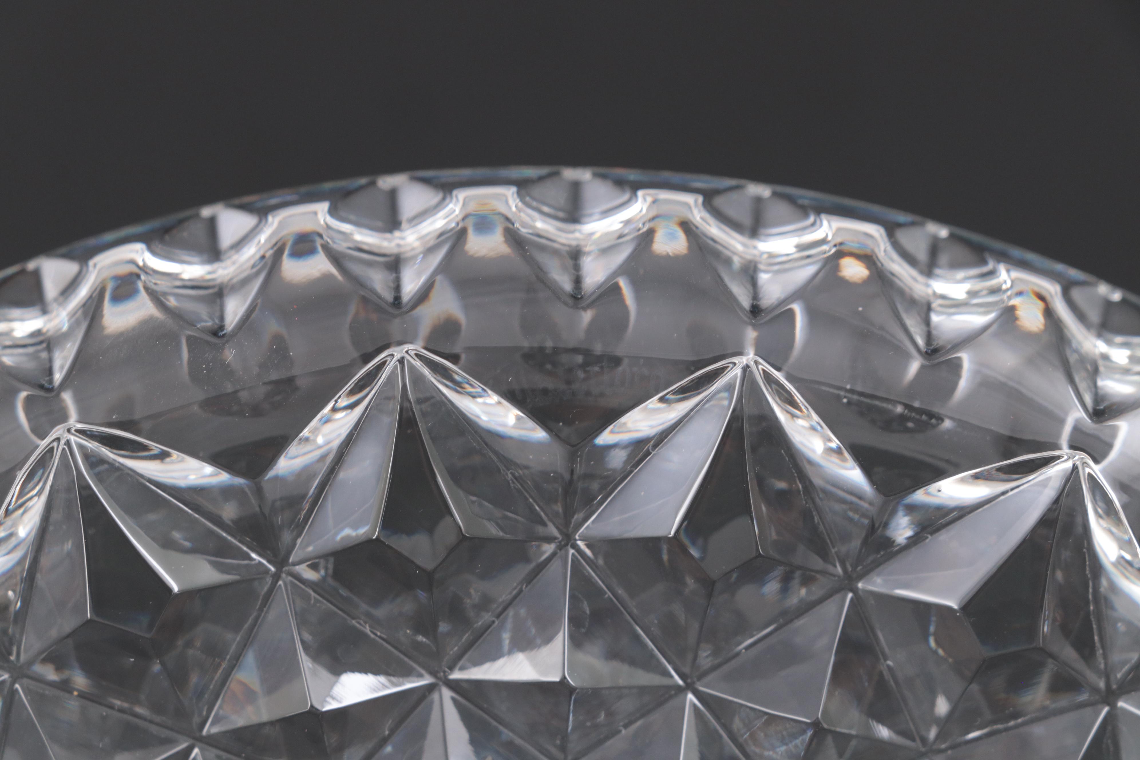 Libbey with Other Brilliant Cut Glass Tableware and Waterford Crystal Dish