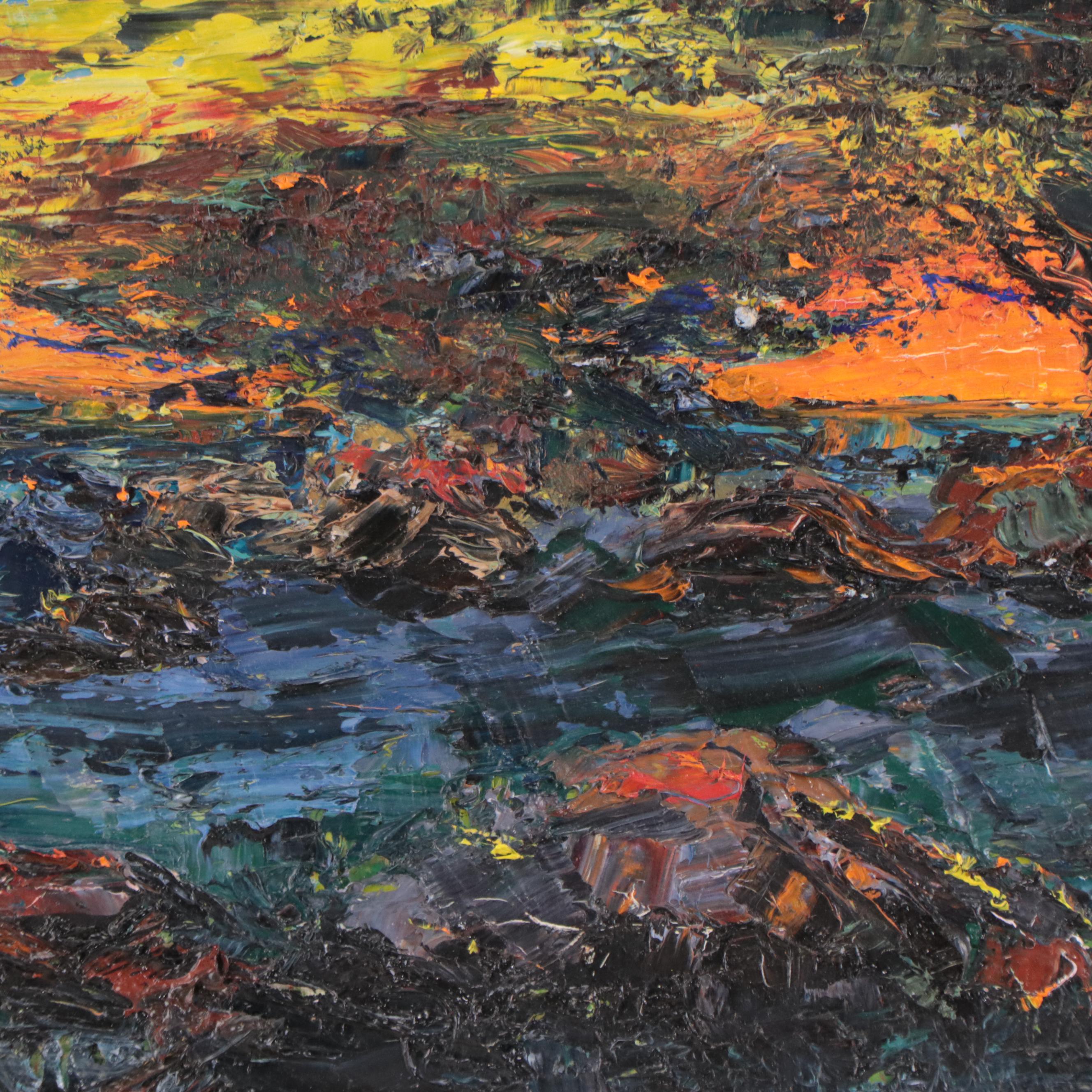 Sunset Landscape Oil Painting