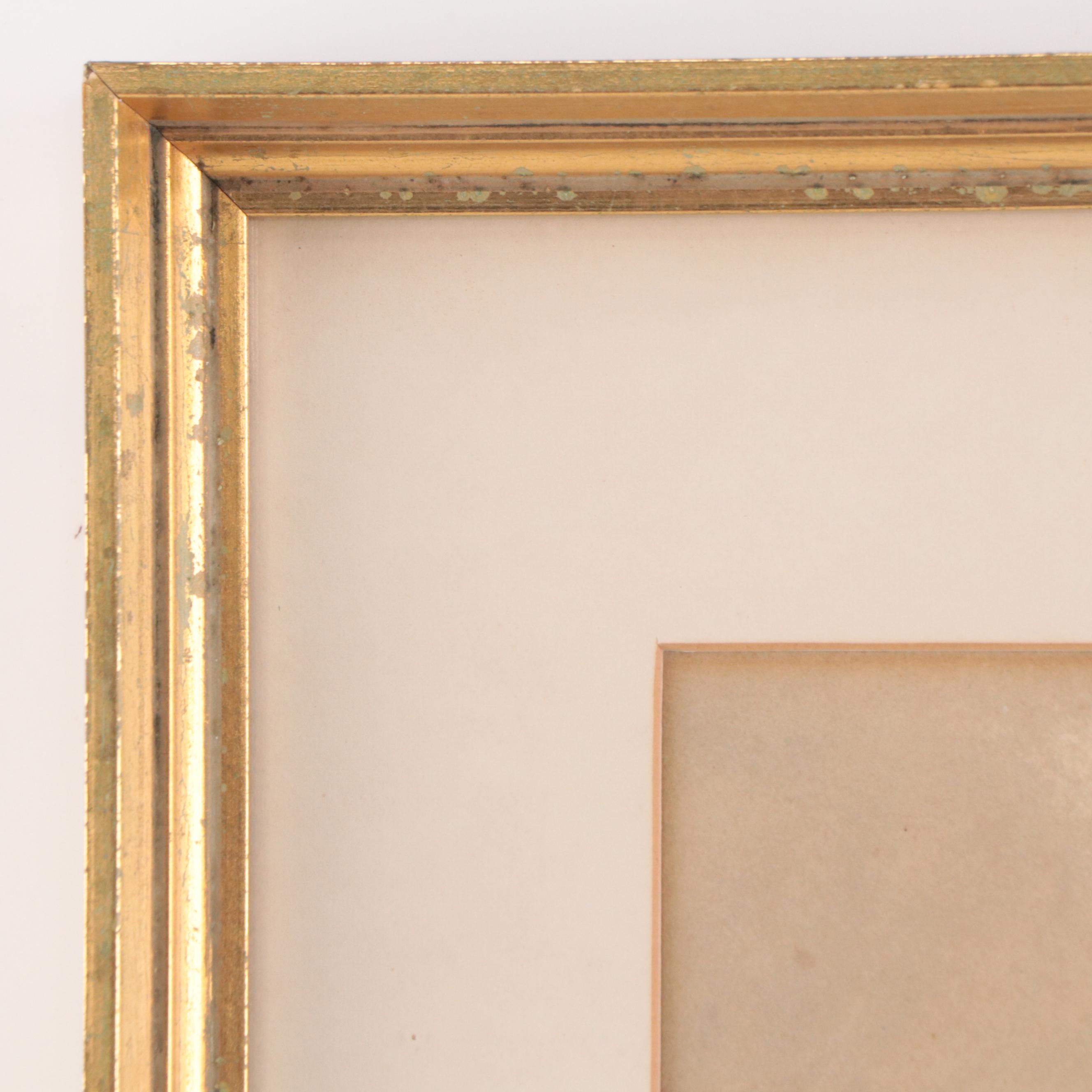 Watercolor Painting of a Street Scene, Early 20th Century