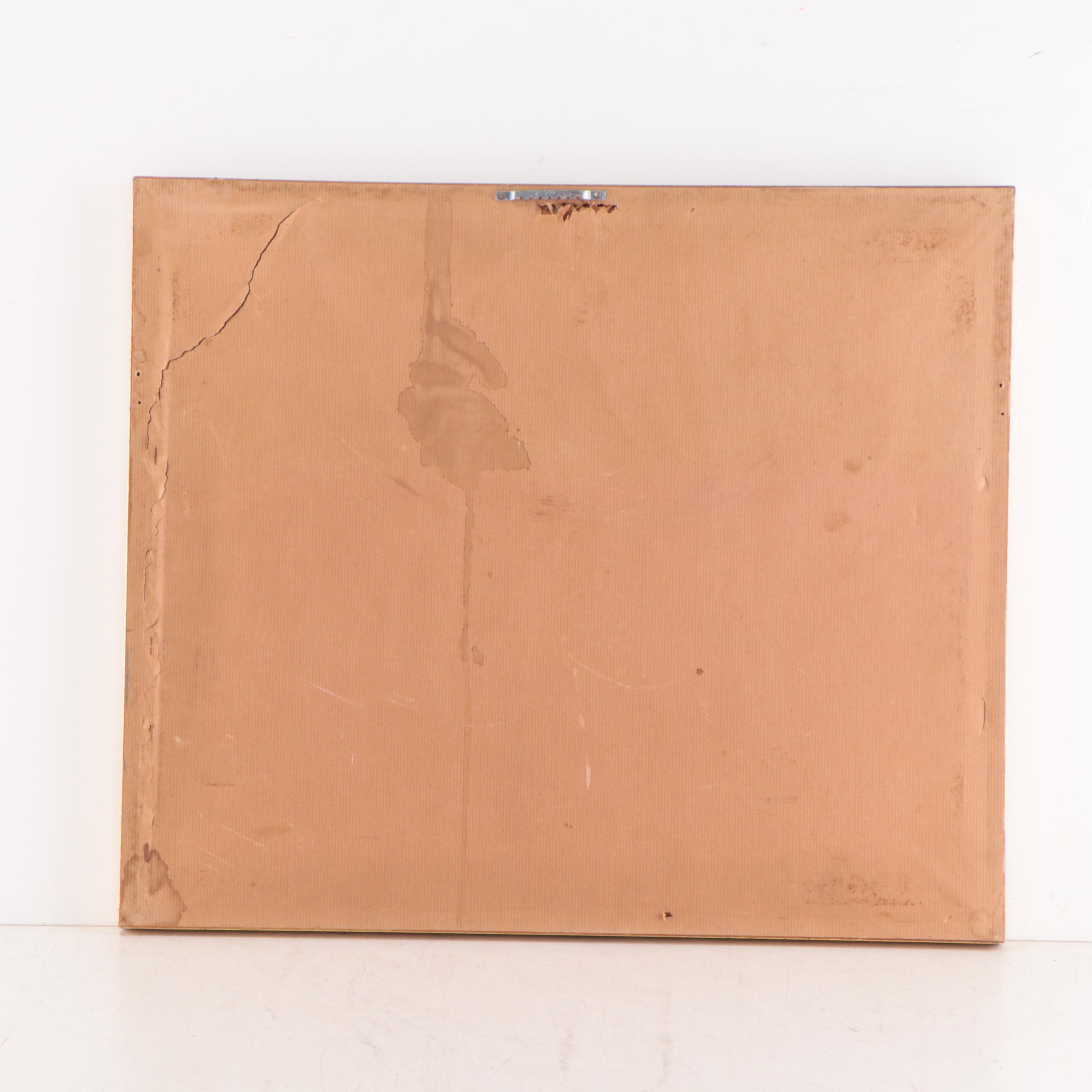 Watercolor Painting of a Street Scene, Early 20th Century