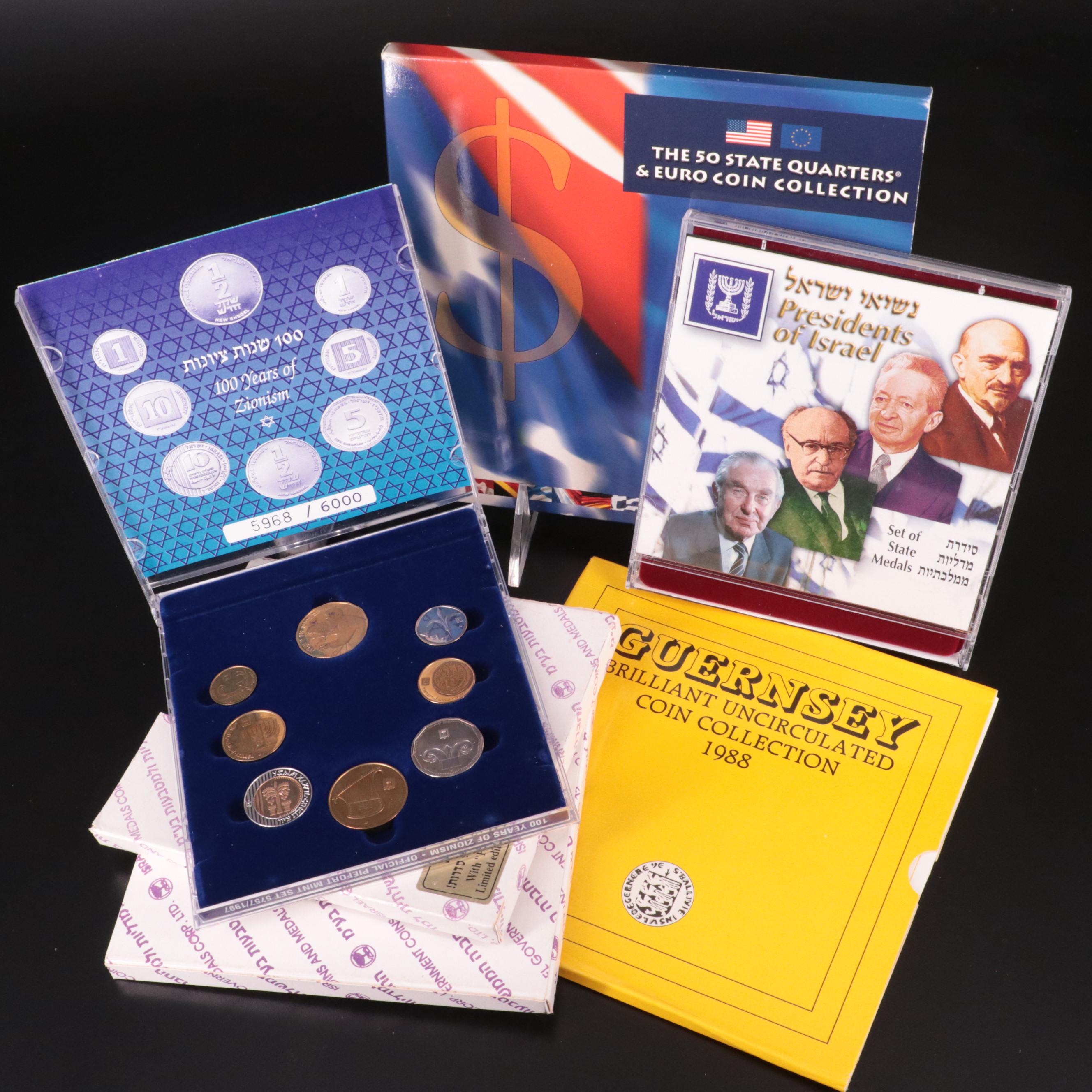 Collection of Five U.S. and World Coin Sets