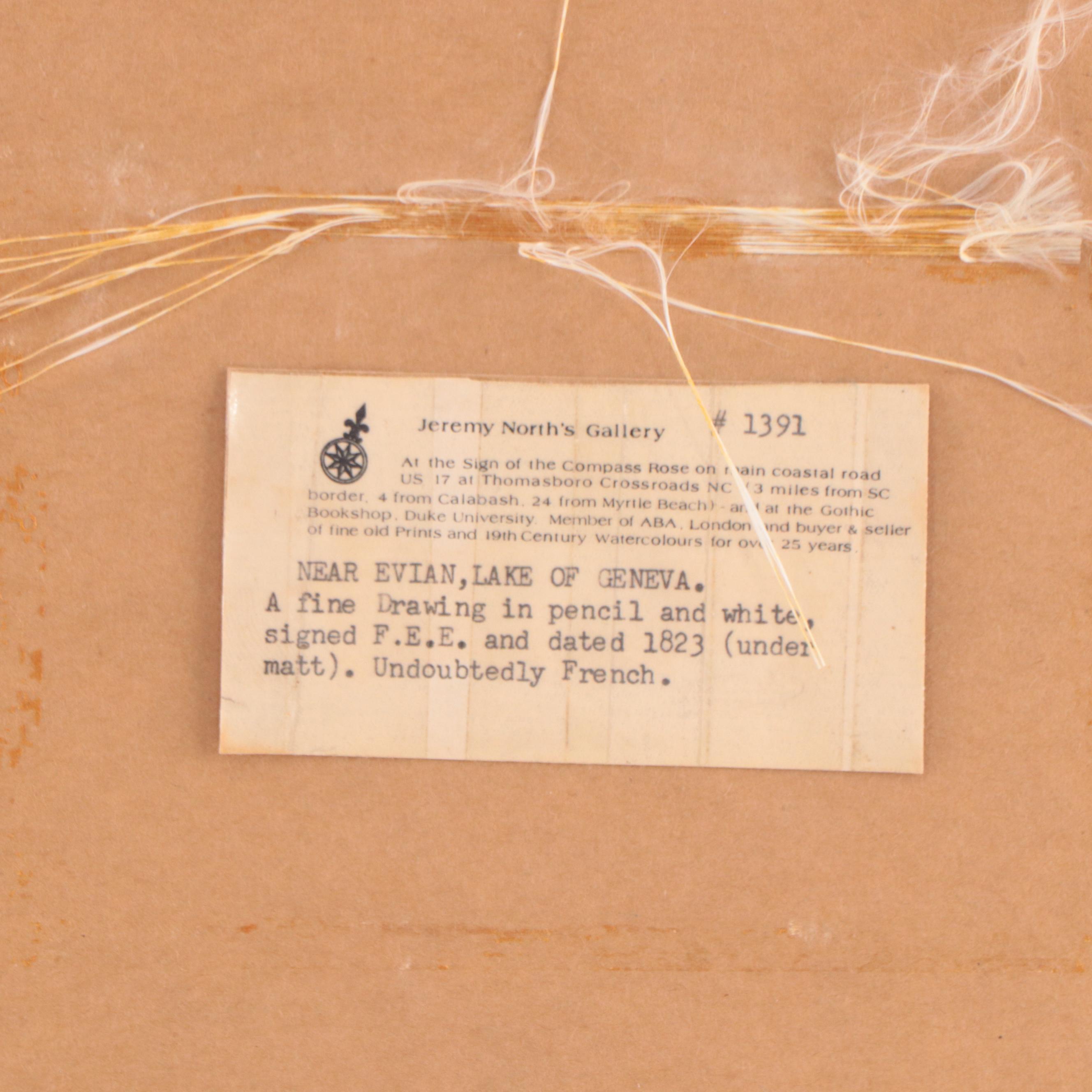 Charcoal Drawing of a Mountainous Landscape