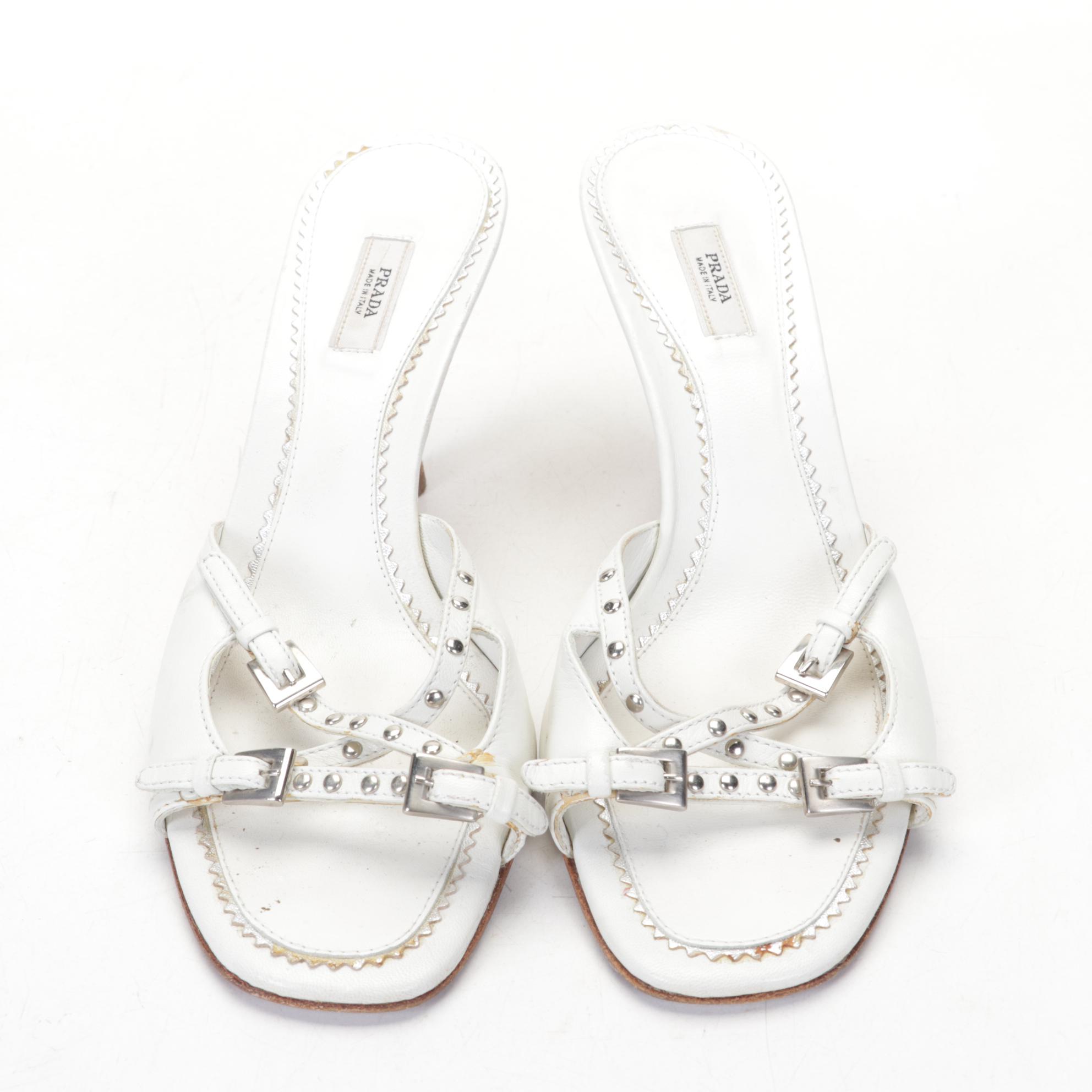 Prada Mule Sandals and Jimmy Choo Slingback Sandals