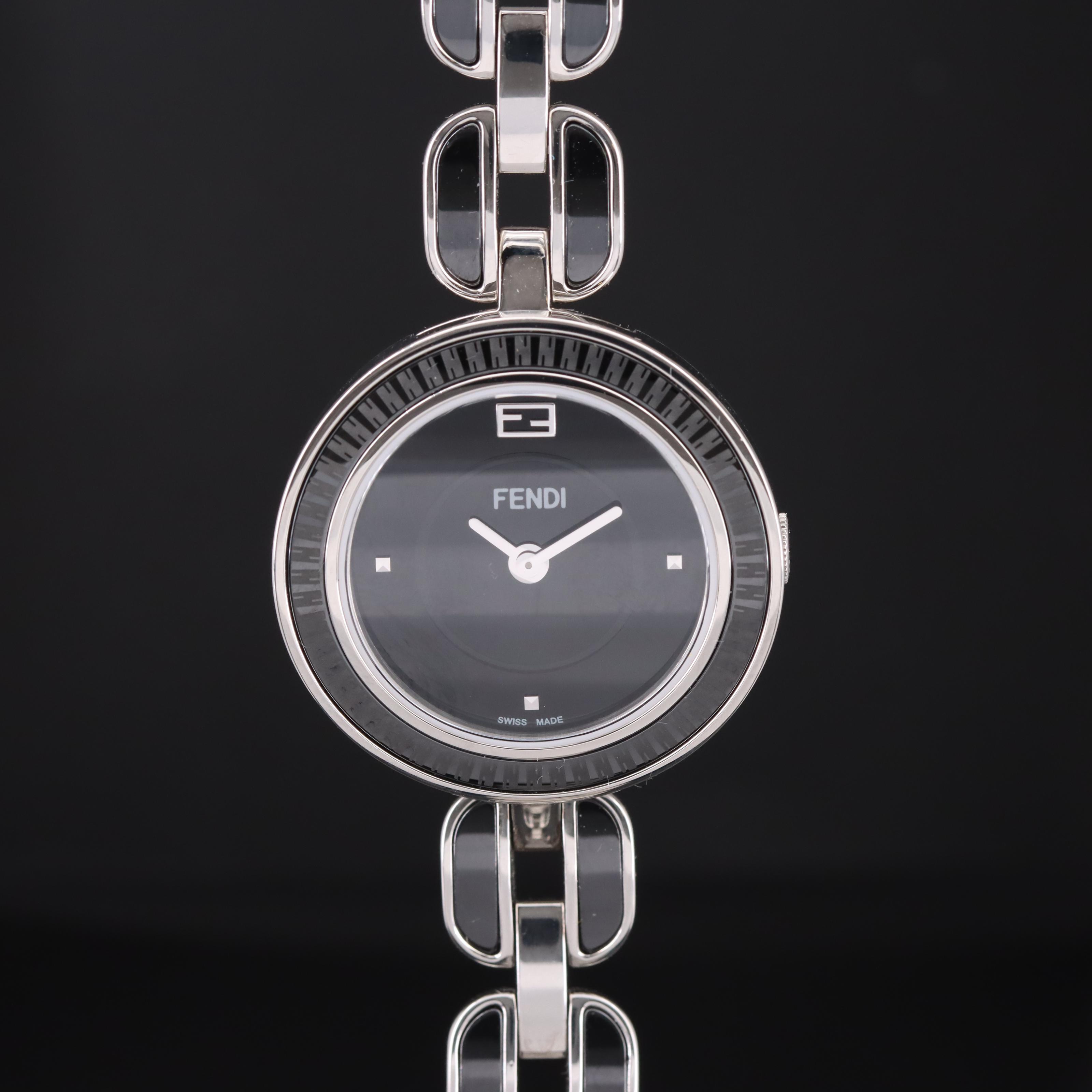 Fendi My Way Stainless Steel Black Ceramic Watch