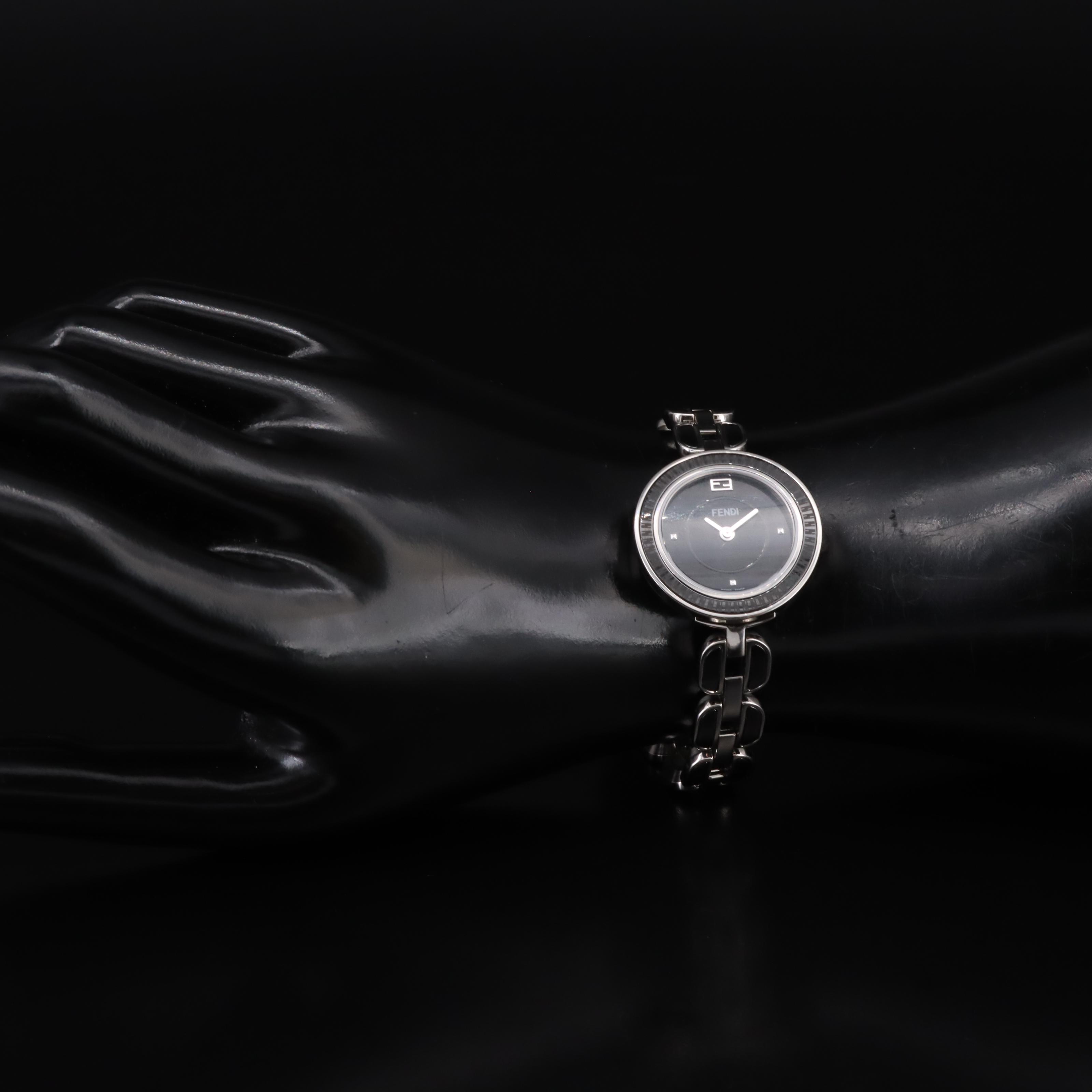 Fendi My Way Stainless Steel Black Ceramic Watch