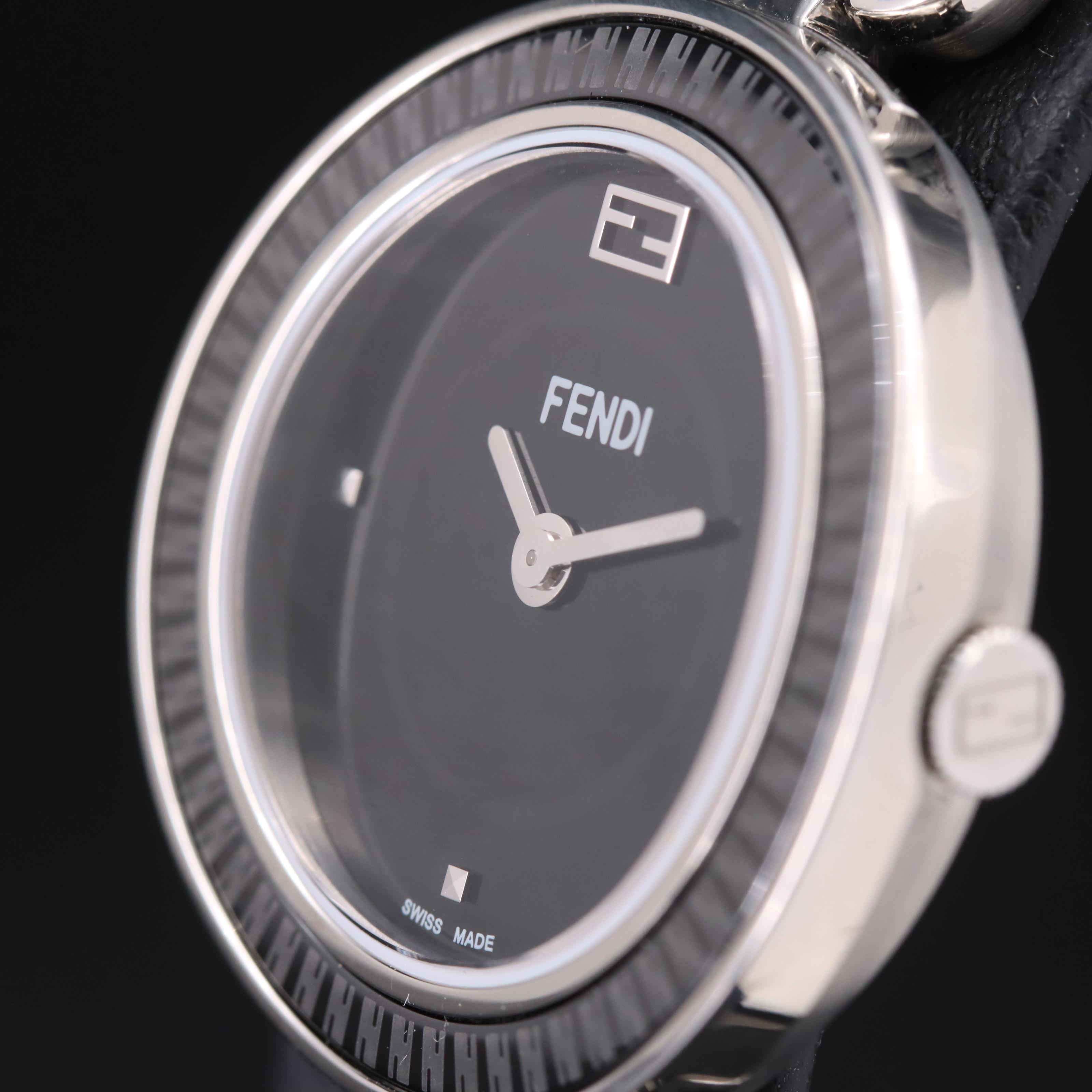 Fendi My Way Stainless Steel Black Ceramic Watch