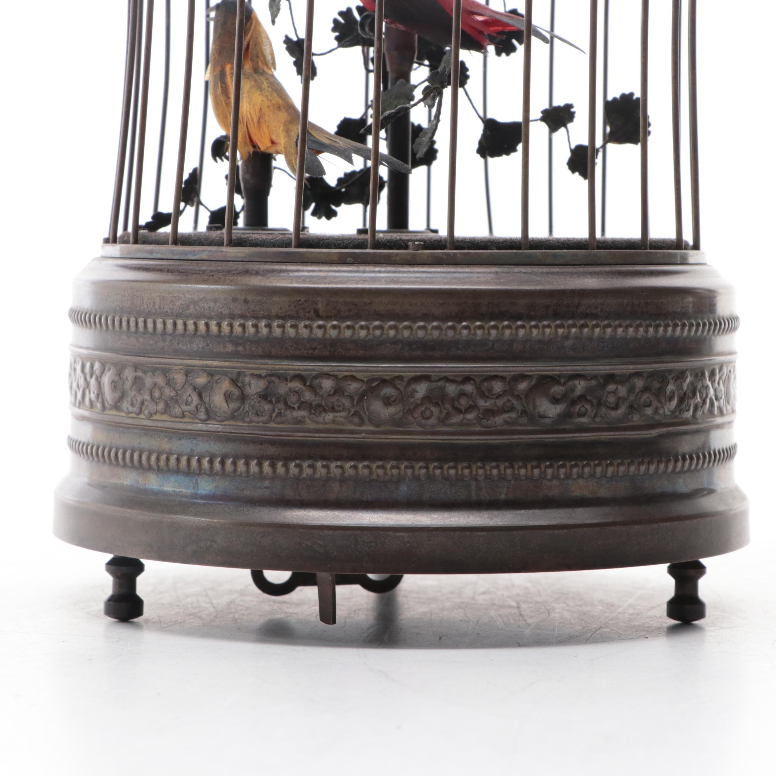 Singing Bird Cage Automaton, Early to Mid 20th Century