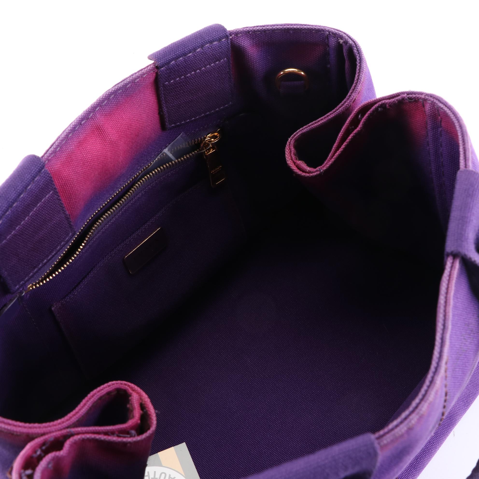 Prada Canapa Tote in Purple Canvas