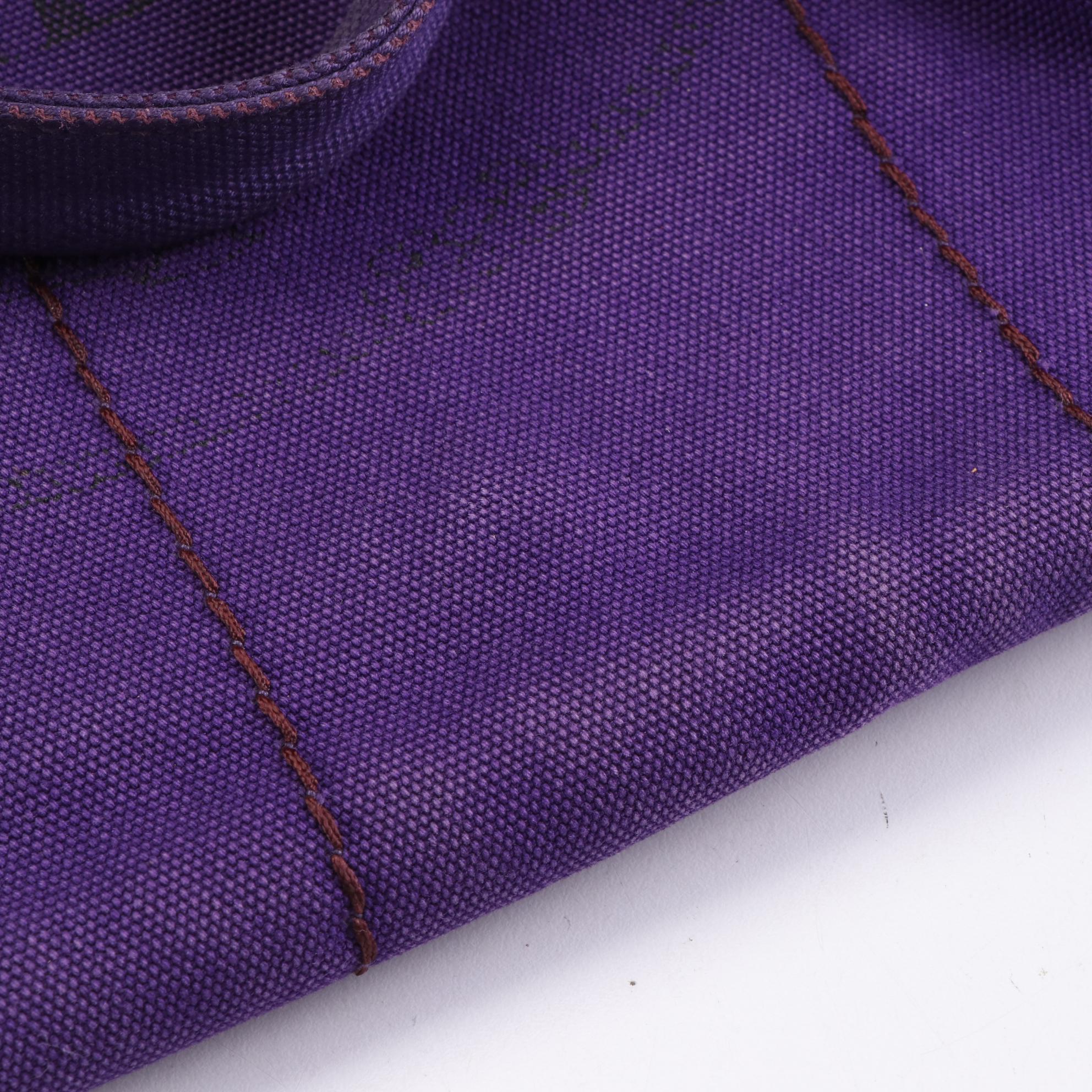 Prada Canapa Tote in Purple Canvas