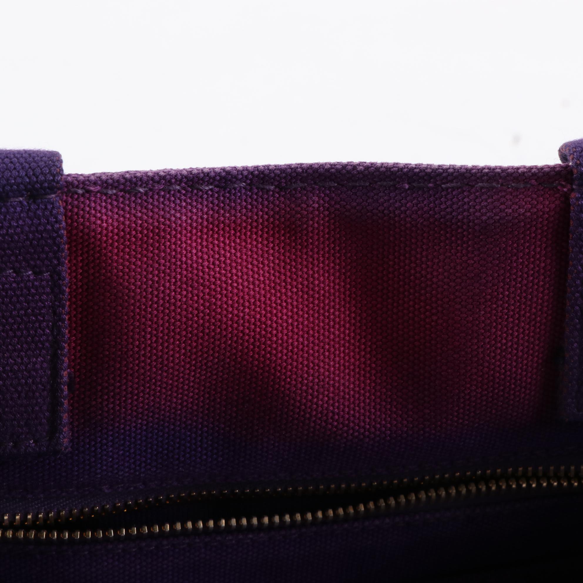 Prada Canapa Tote in Purple Canvas