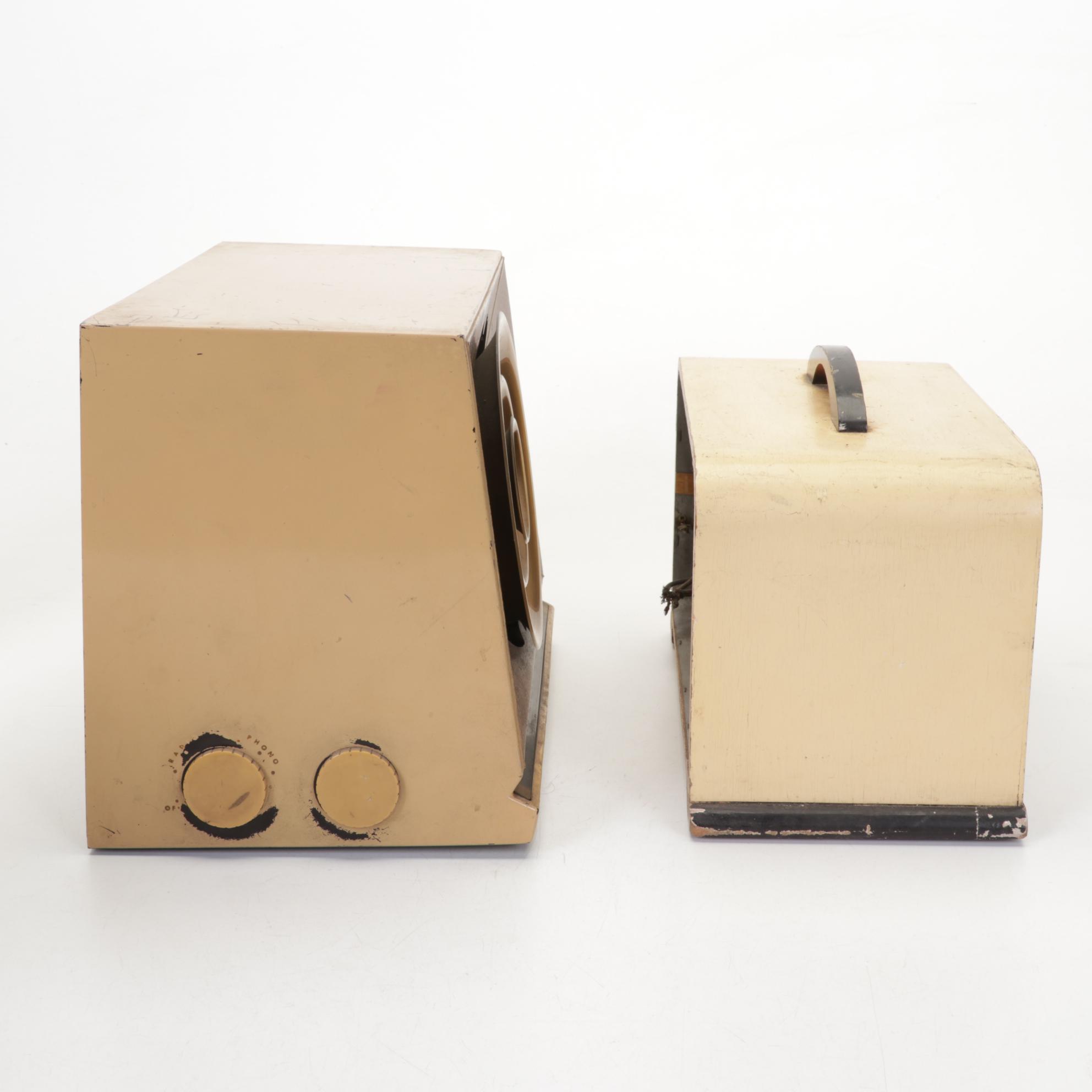 RCA Victor, Philco, GE, Zenith and Sears Transistor Radios, Mid-Late 20th C