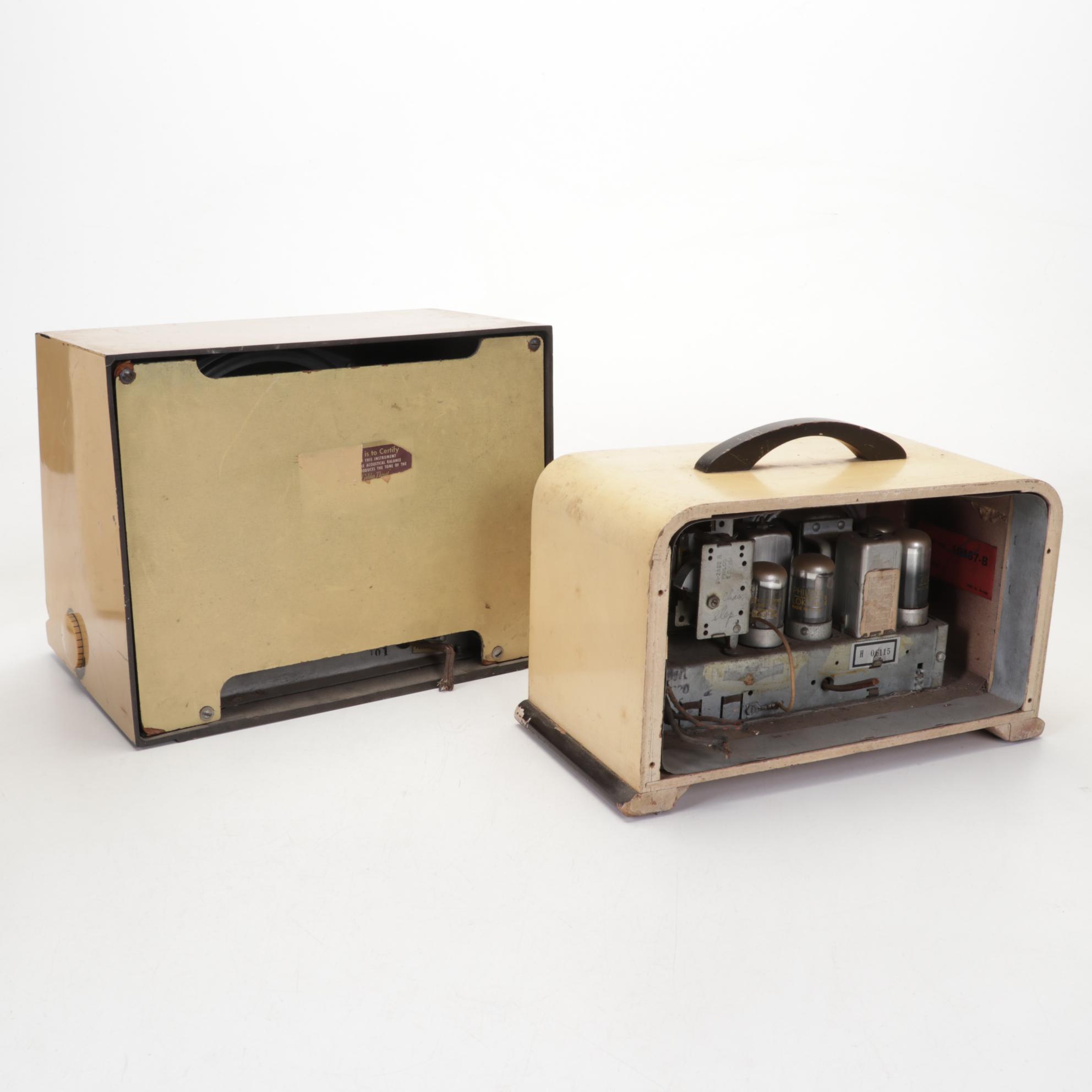 RCA Victor, Philco, GE, Zenith and Sears Transistor Radios, Mid-Late 20th C