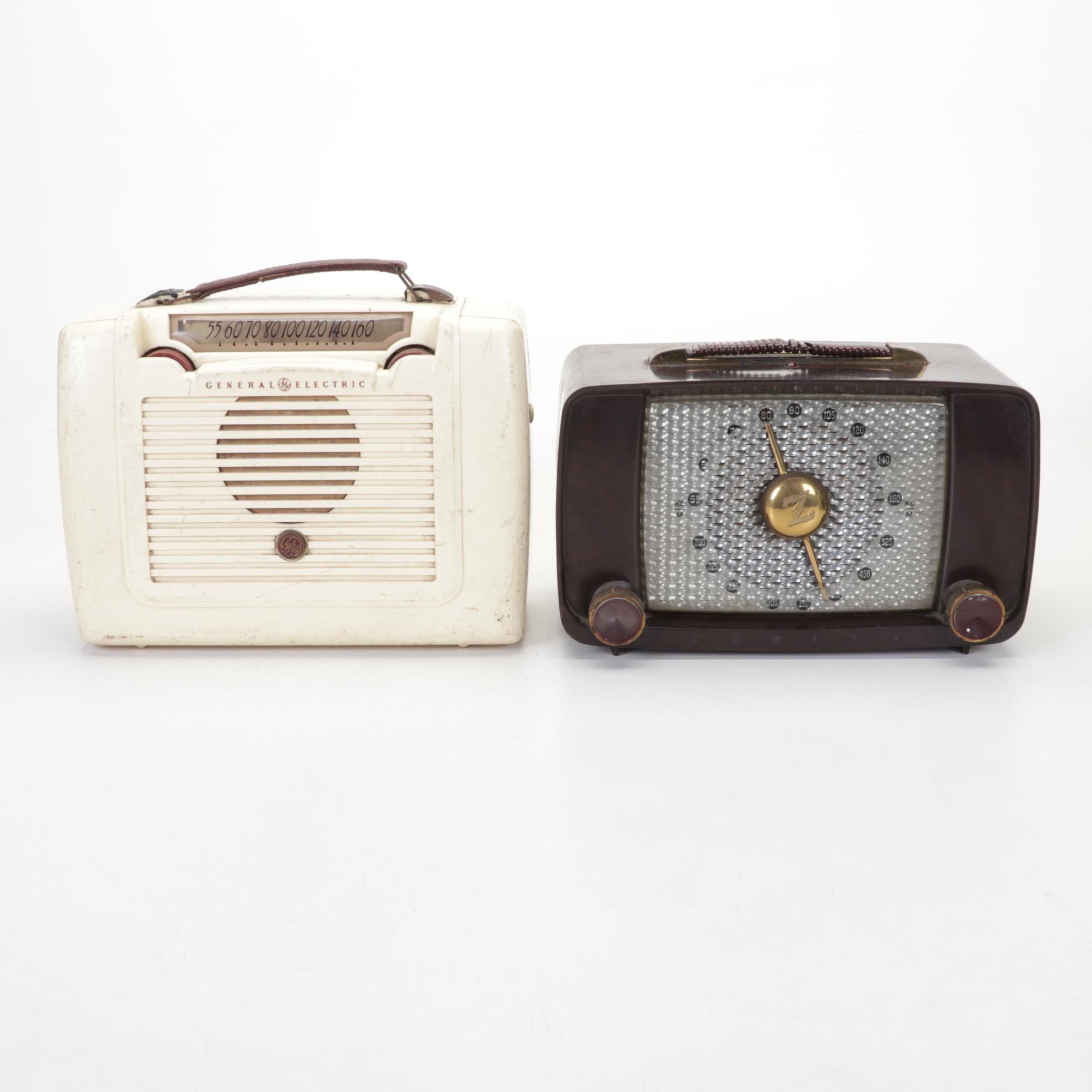 RCA Victor, Philco, GE, Zenith and Sears Transistor Radios, Mid-Late 20th C