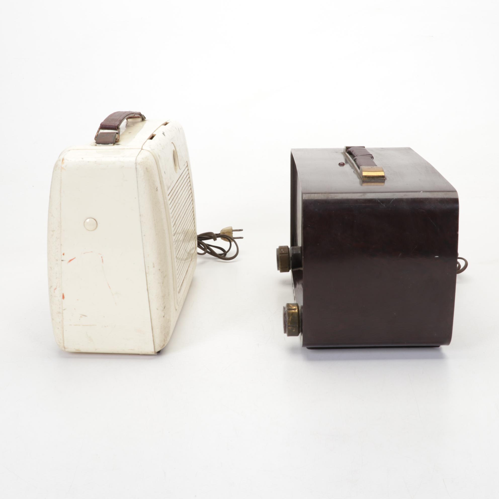 RCA Victor, Philco, GE, Zenith and Sears Transistor Radios, Mid-Late 20th C