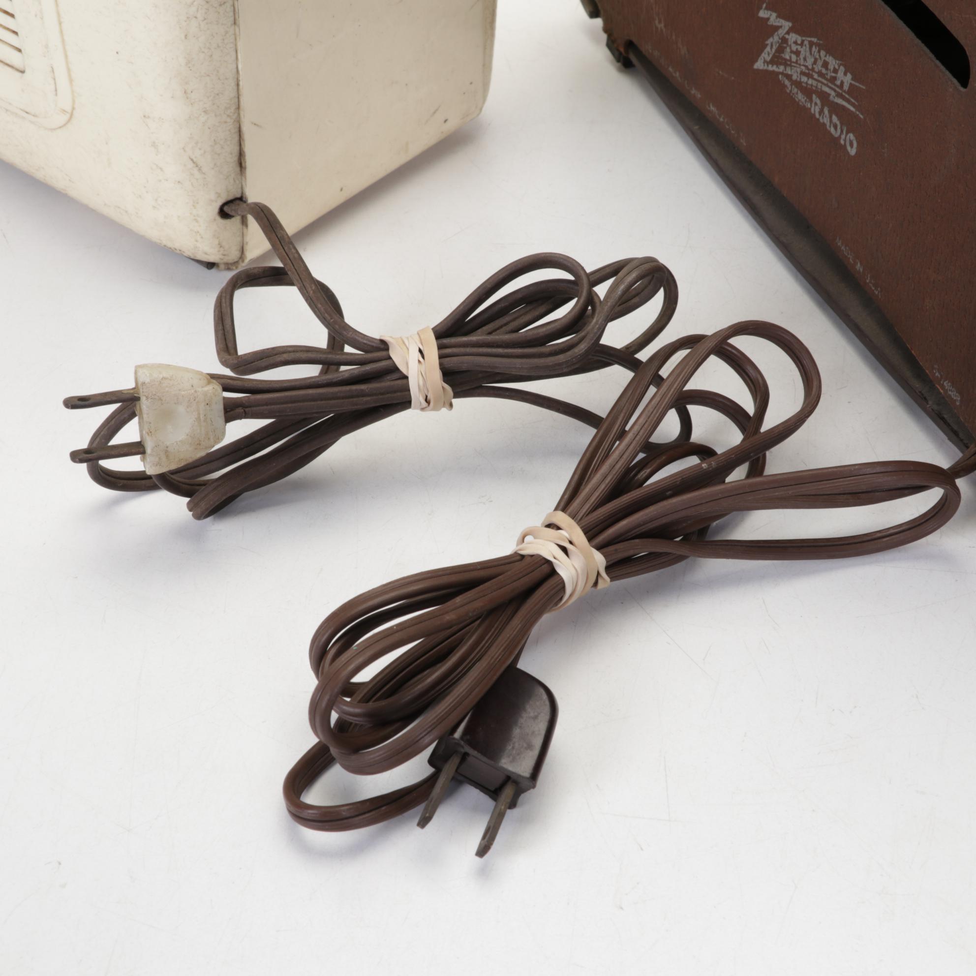 RCA Victor, Philco, GE, Zenith and Sears Transistor Radios, Mid-Late 20th C