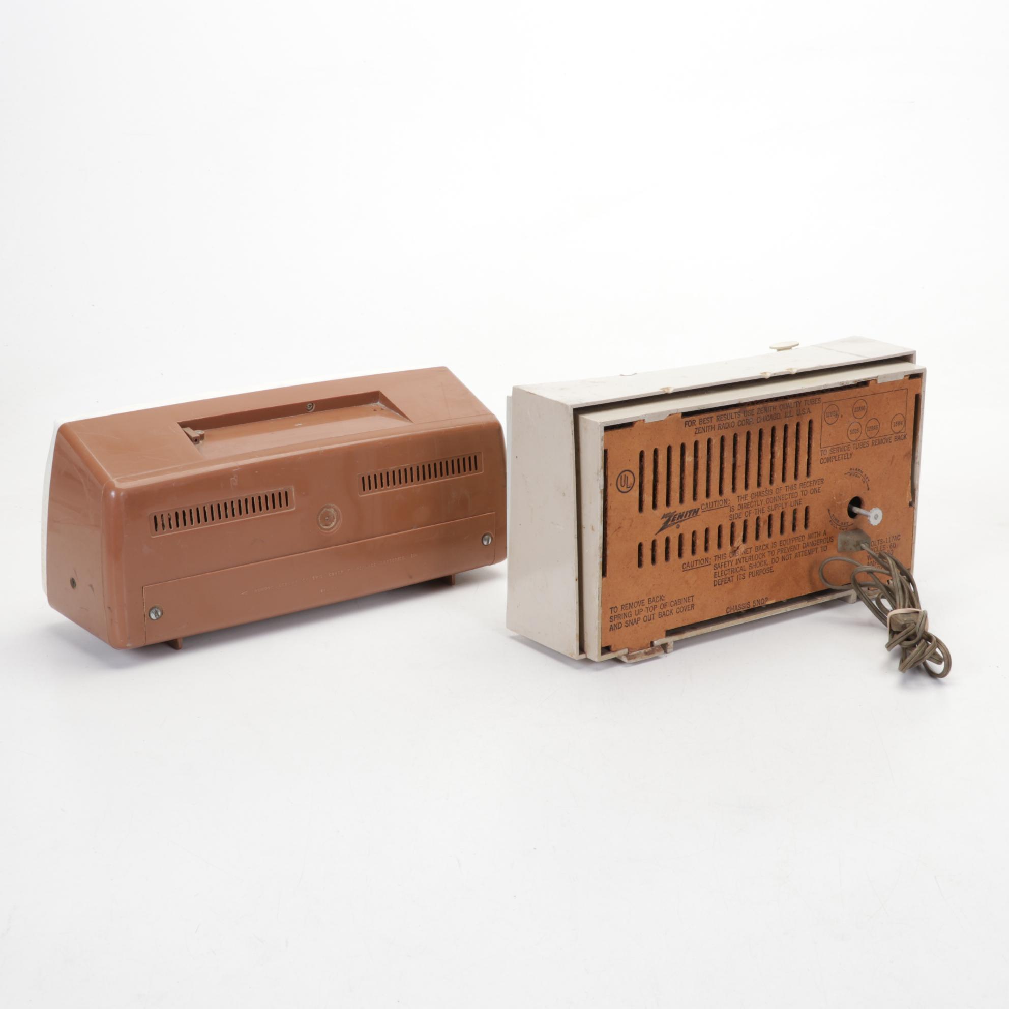 RCA Victor, Philco, GE, Zenith and Sears Transistor Radios, Mid-Late 20th C