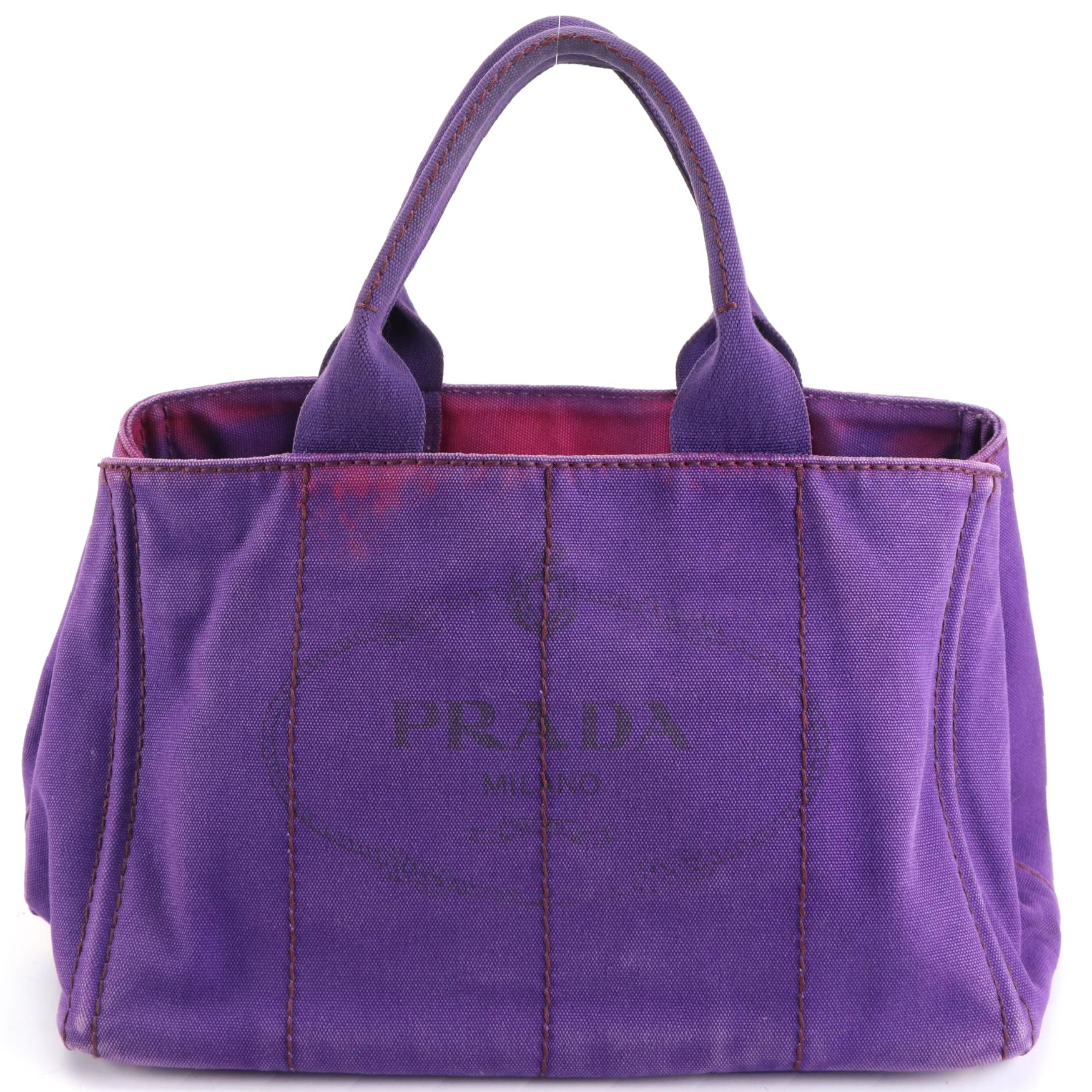 Prada Canapa Tote in Purple Canvas