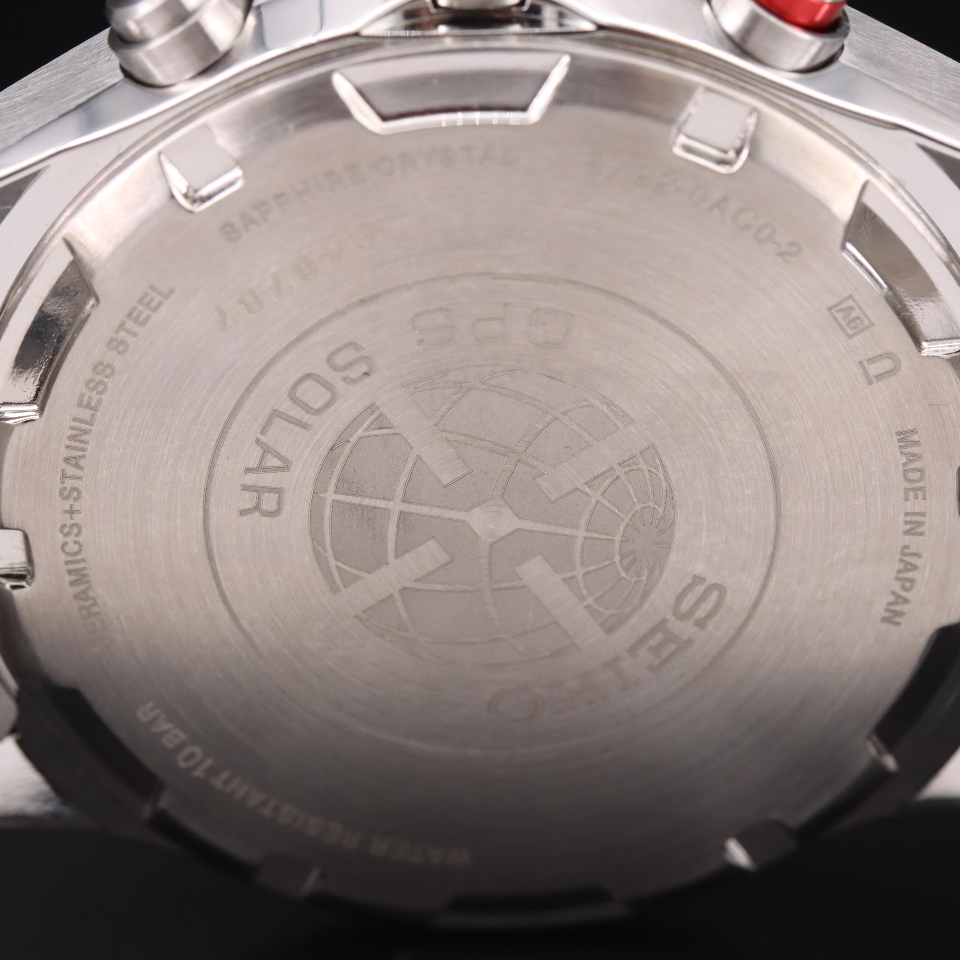 Seiko GPS Solar World-Time Sportura Watch