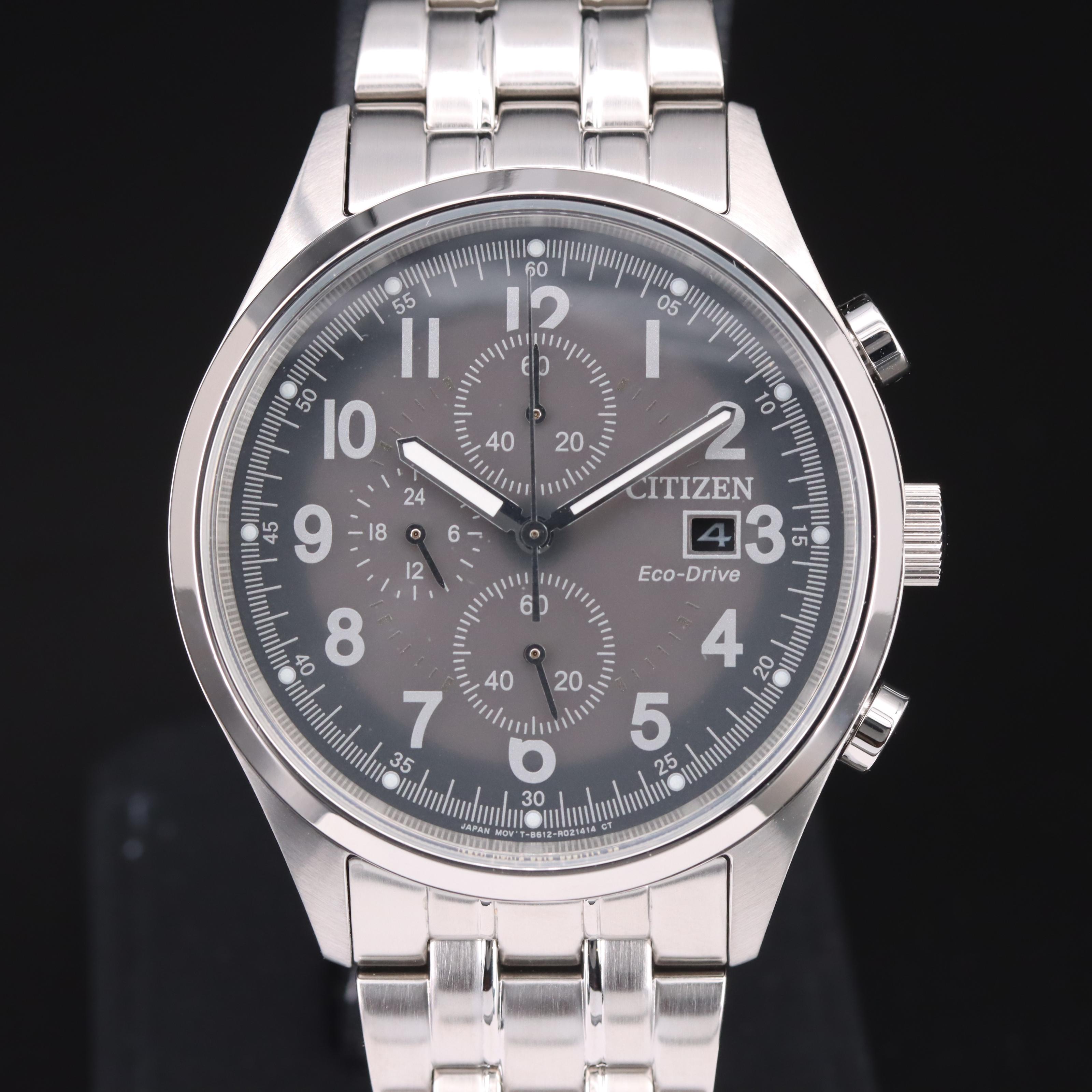 Citizen Chandler Grey Dial Chronograph Watch