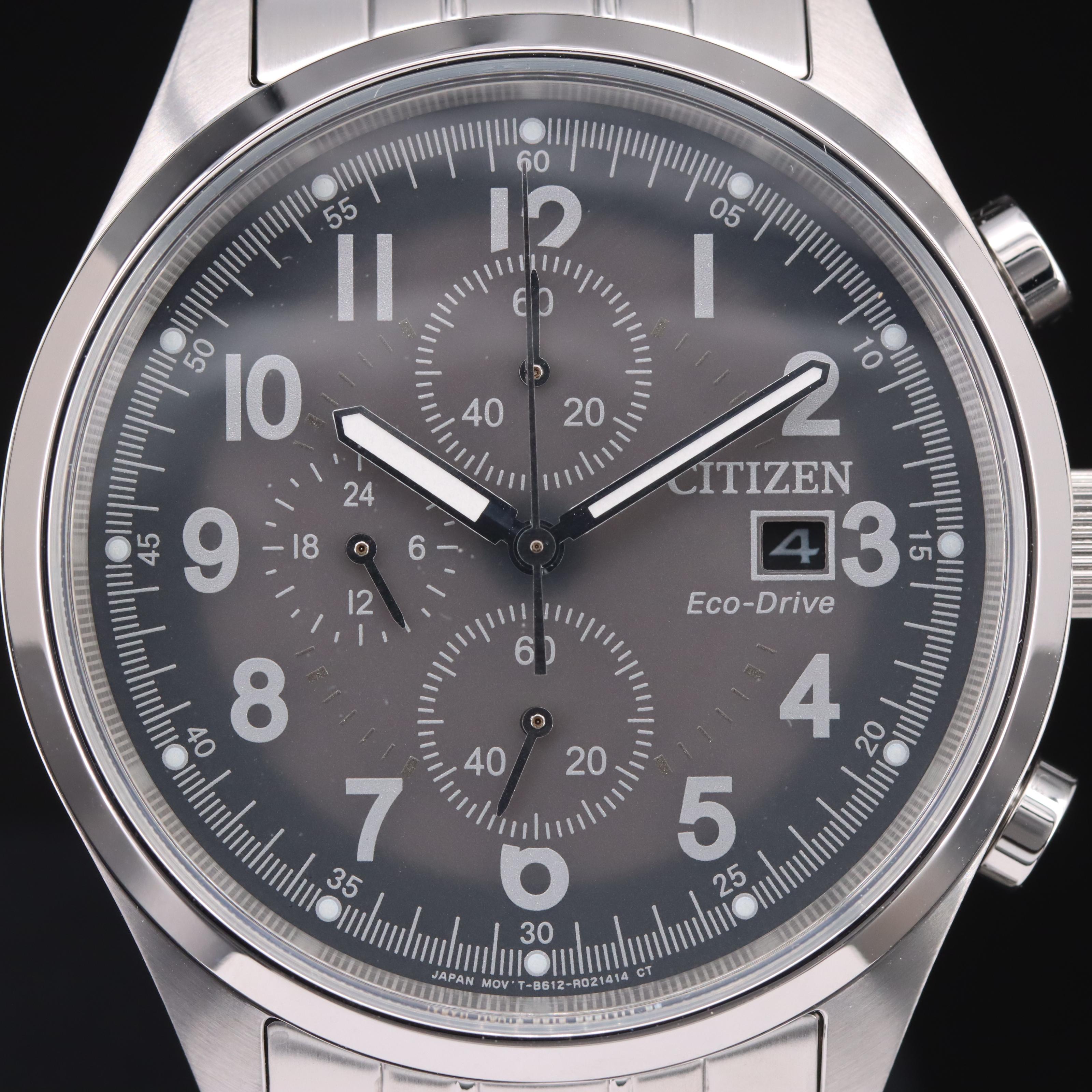 Citizen Chandler Grey Dial Chronograph Watch