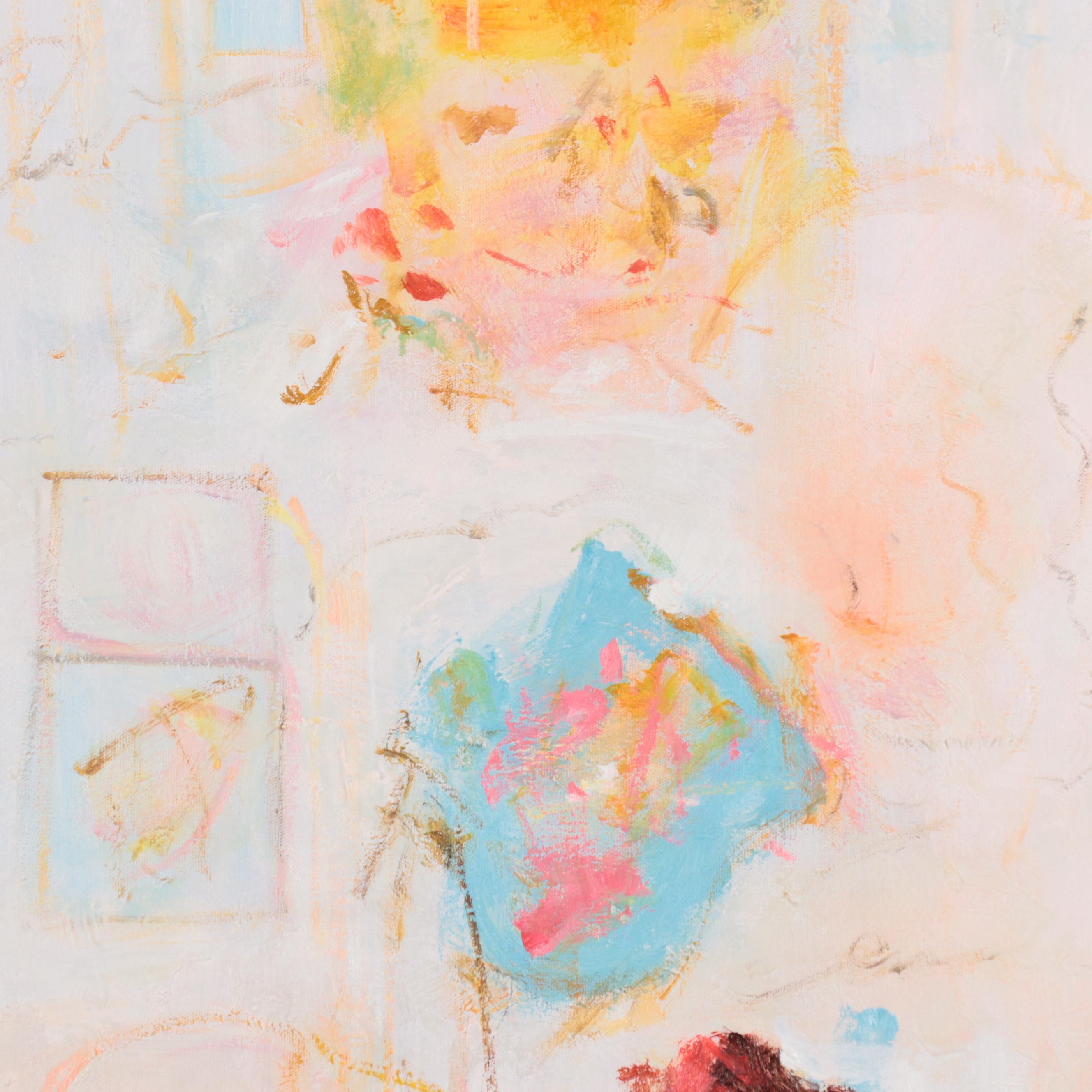 Ziti Expressionist Style Oil Painting, 21st Century