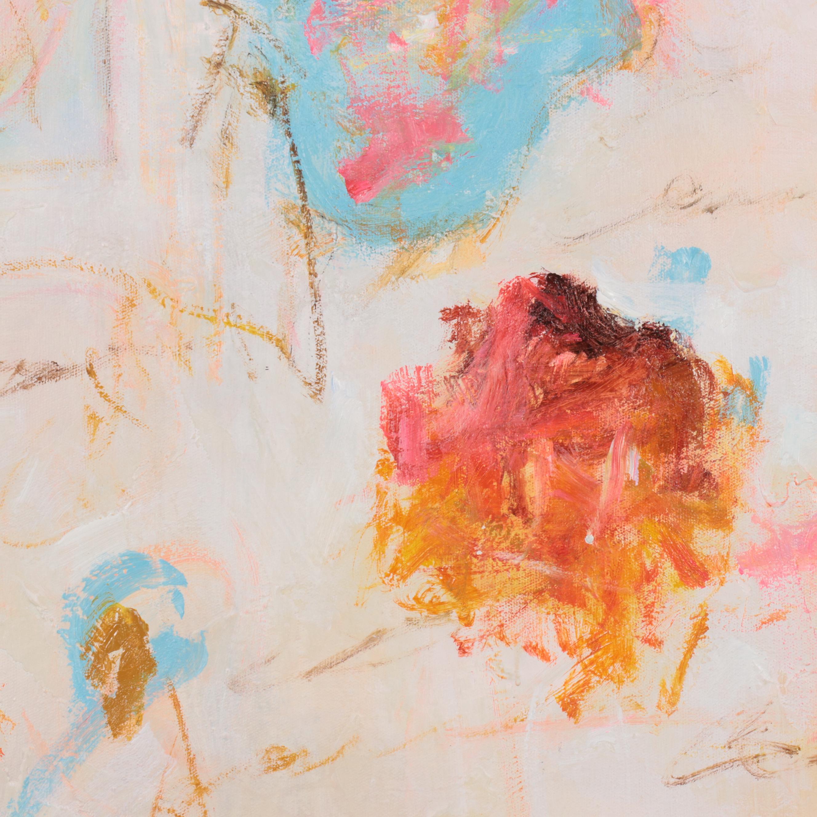 Ziti Expressionist Style Oil Painting, 21st Century