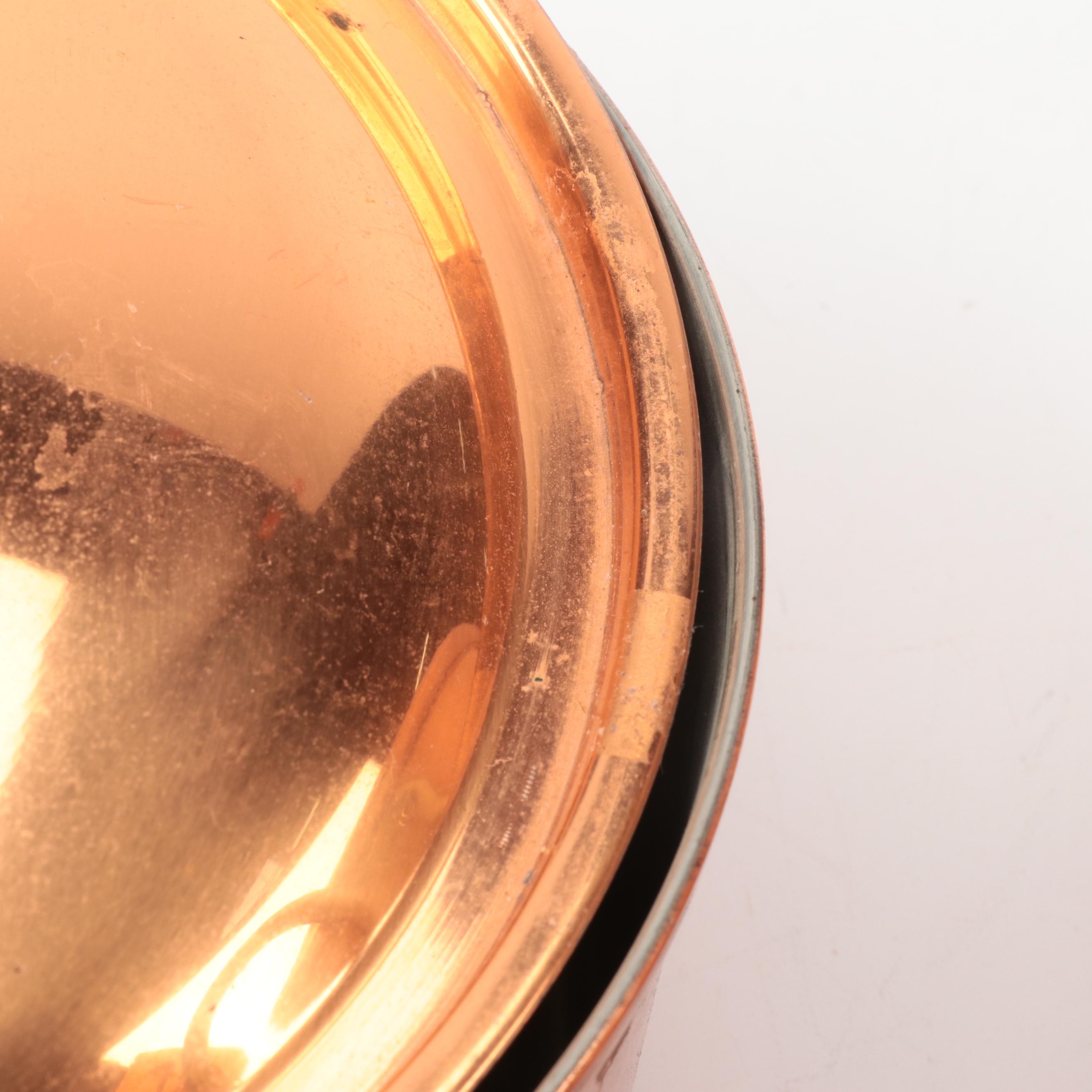 Tagus Copper Pot with Copper Pedestal Colander