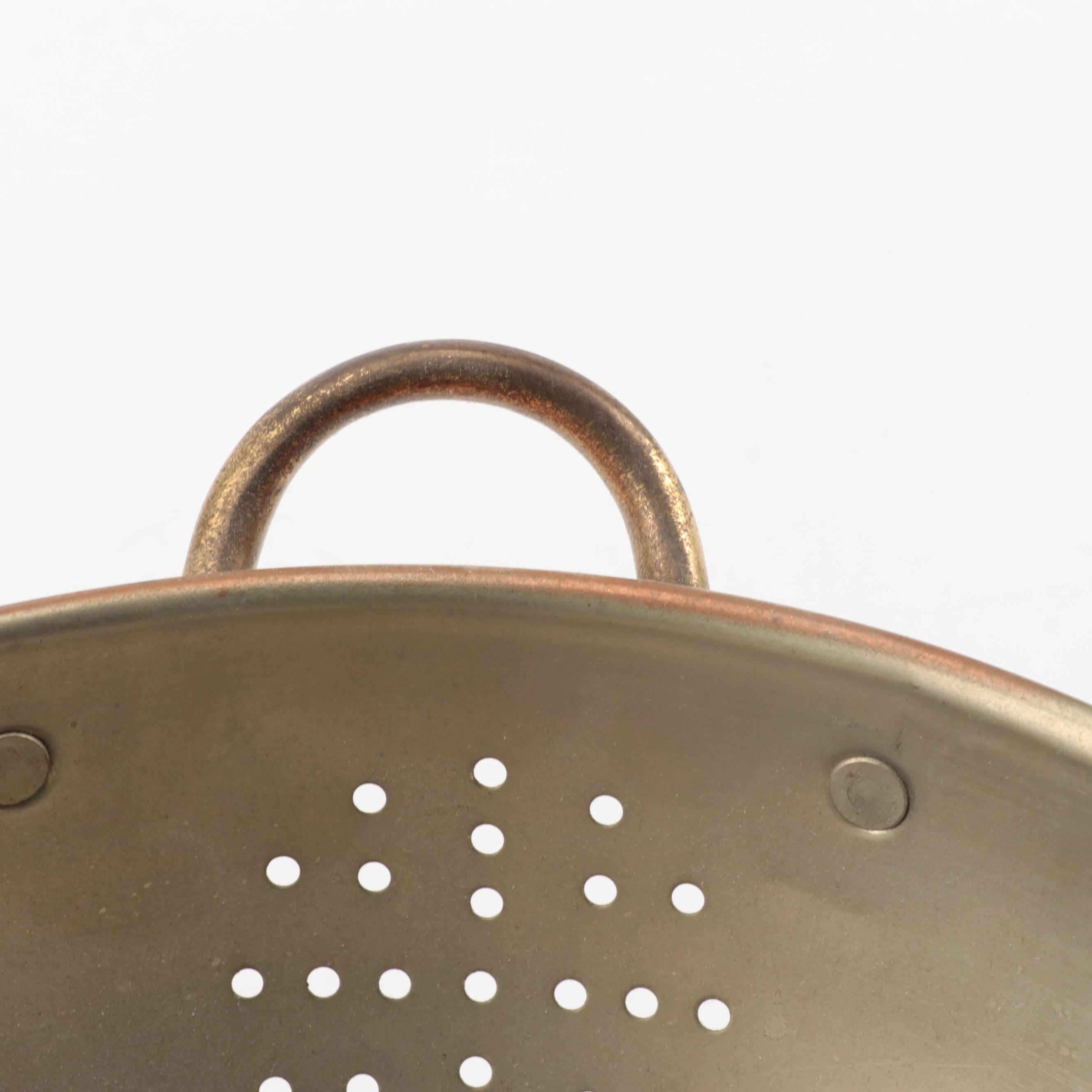 Tagus Copper Pot with Copper Pedestal Colander