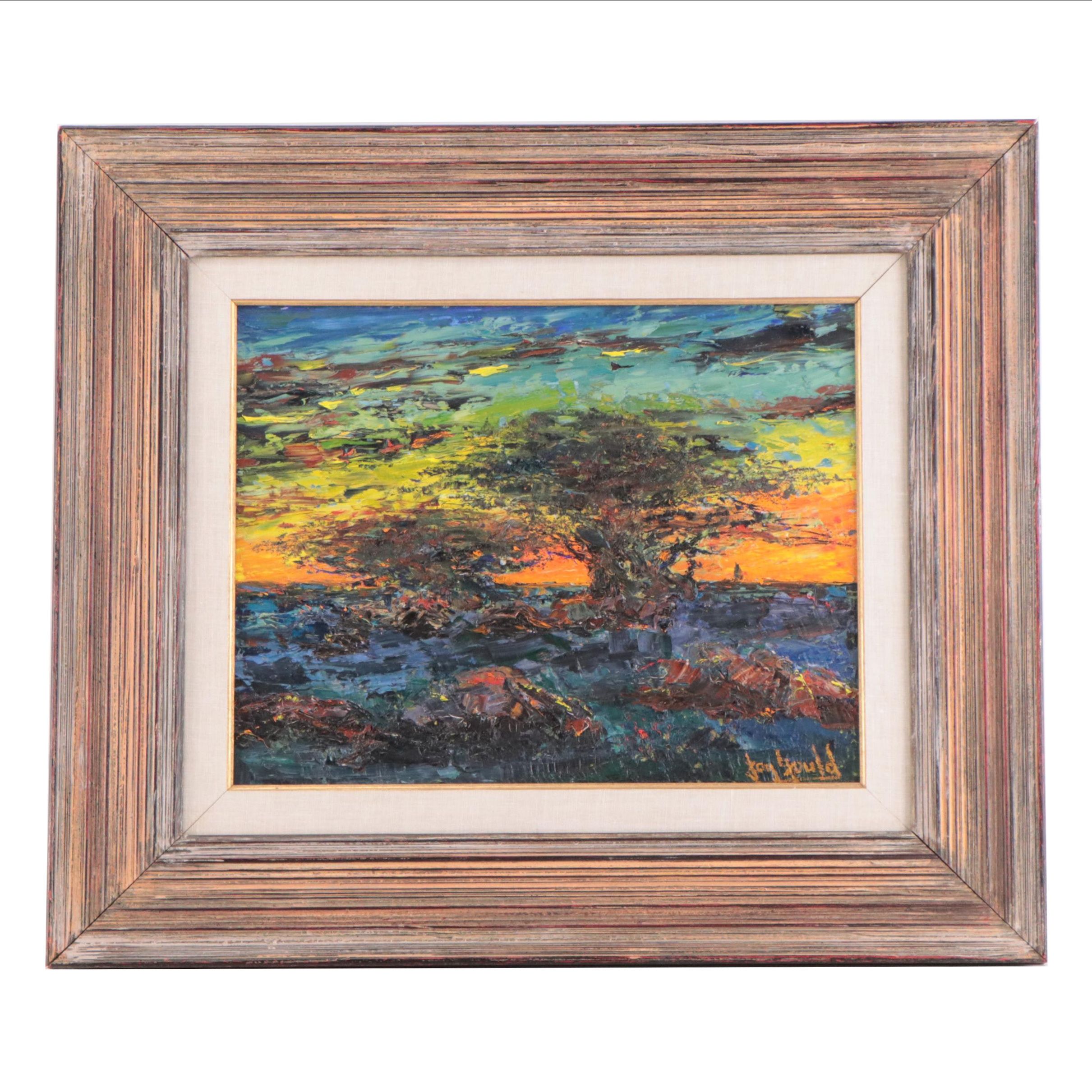 Sunset Landscape Oil Painting