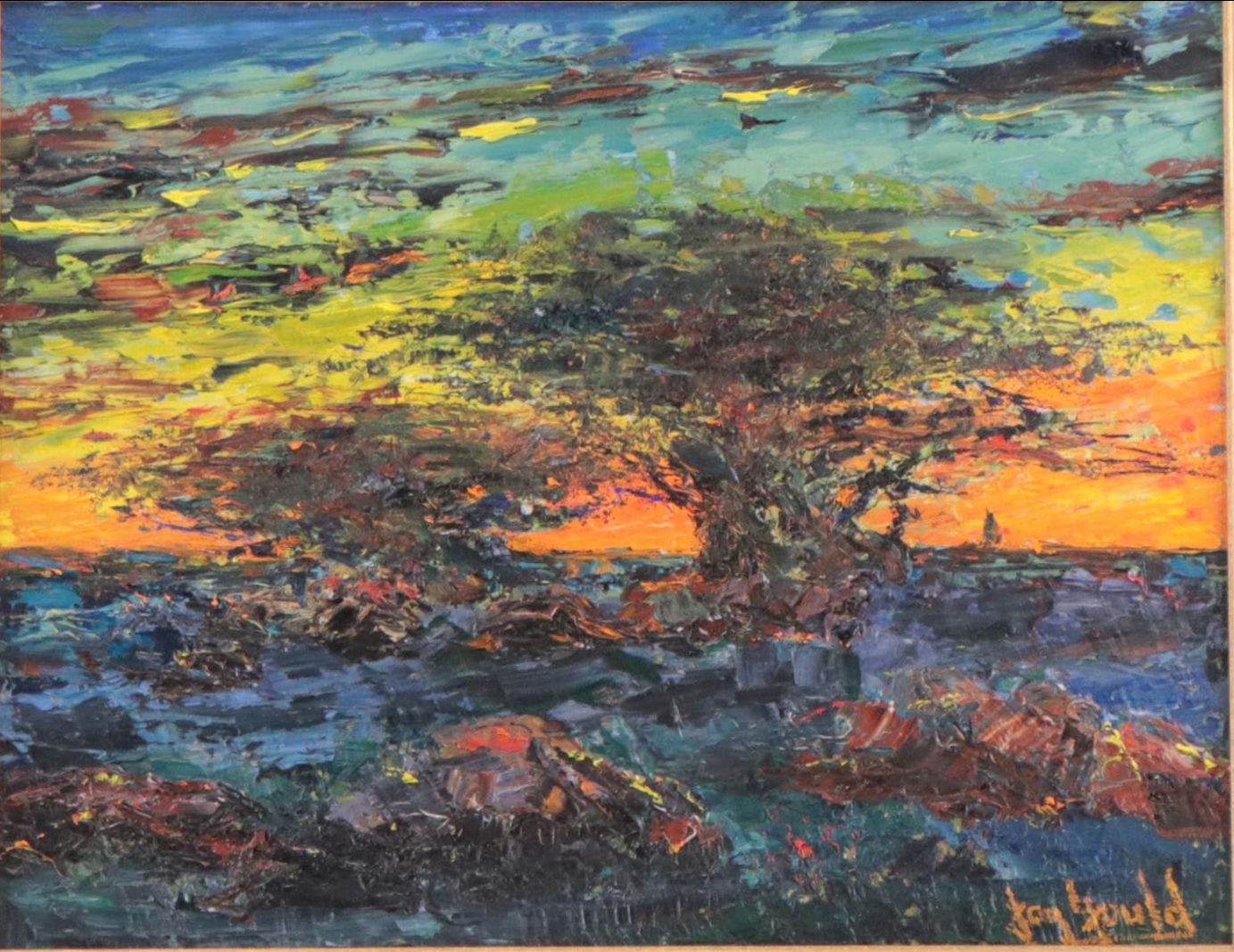 Sunset Landscape Oil Painting